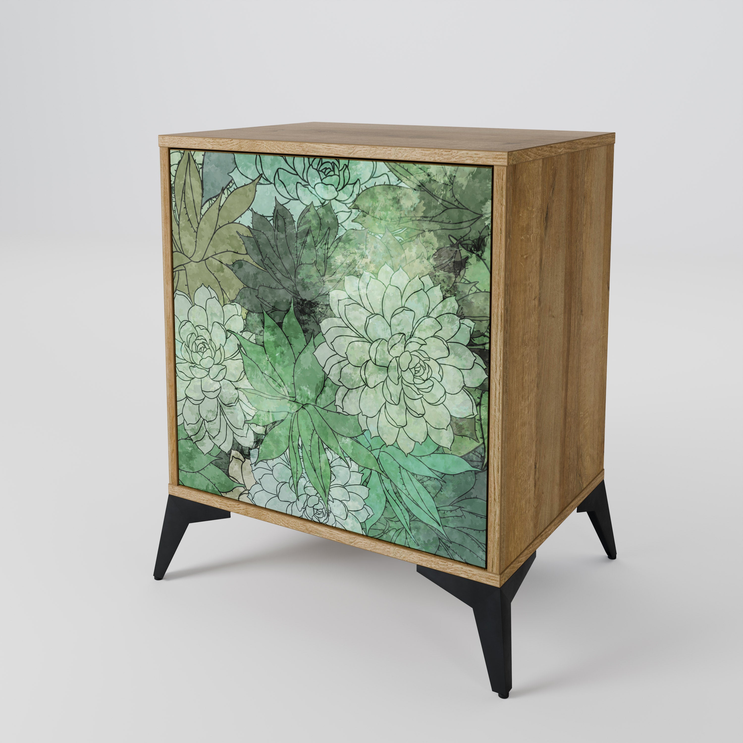 SUCCULENT CLUSTER 1-Door Sideboard