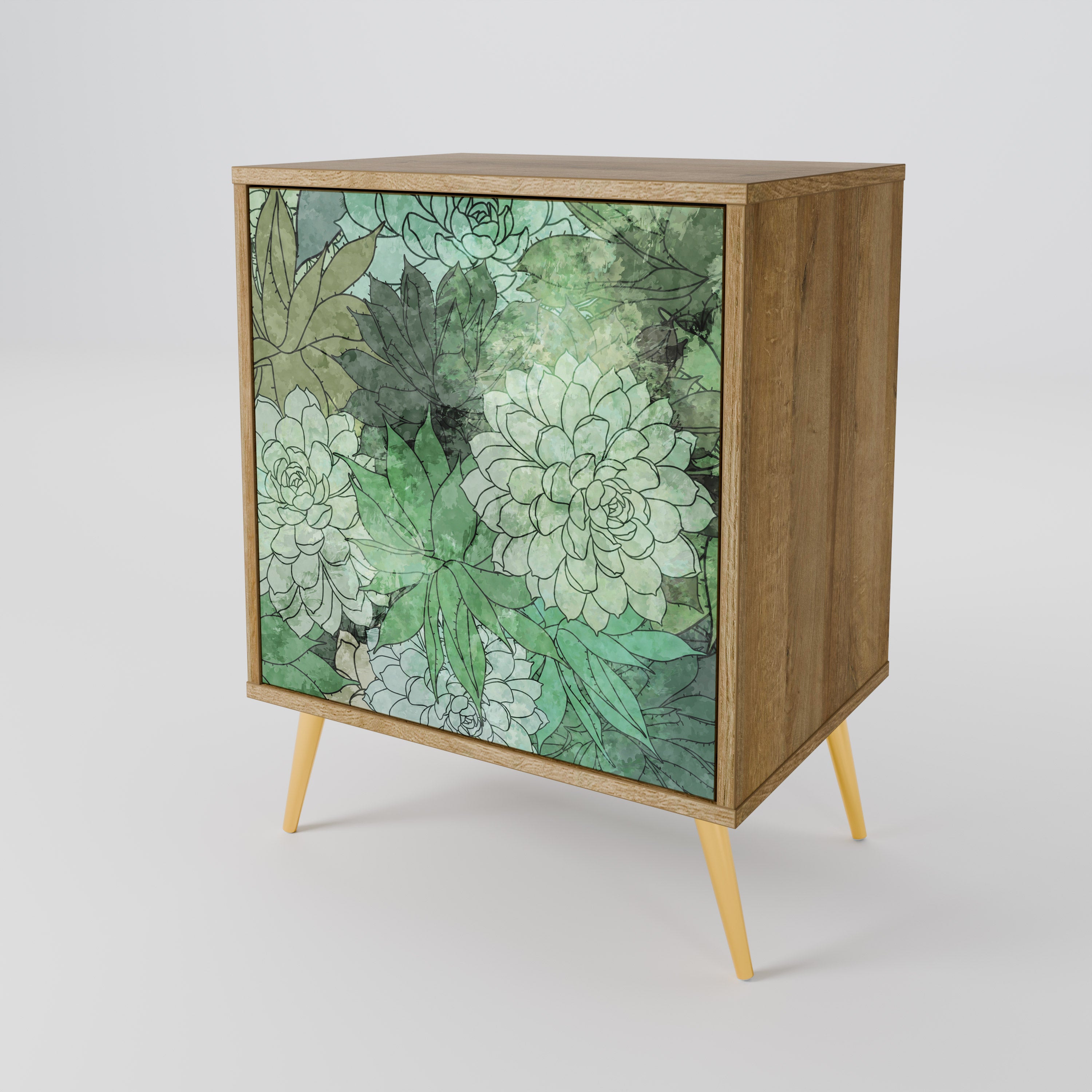 SUCCULENT CLUSTER 1-Door Sideboard