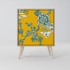 YELLOW CHINOISERIE 1-Door Sideboard