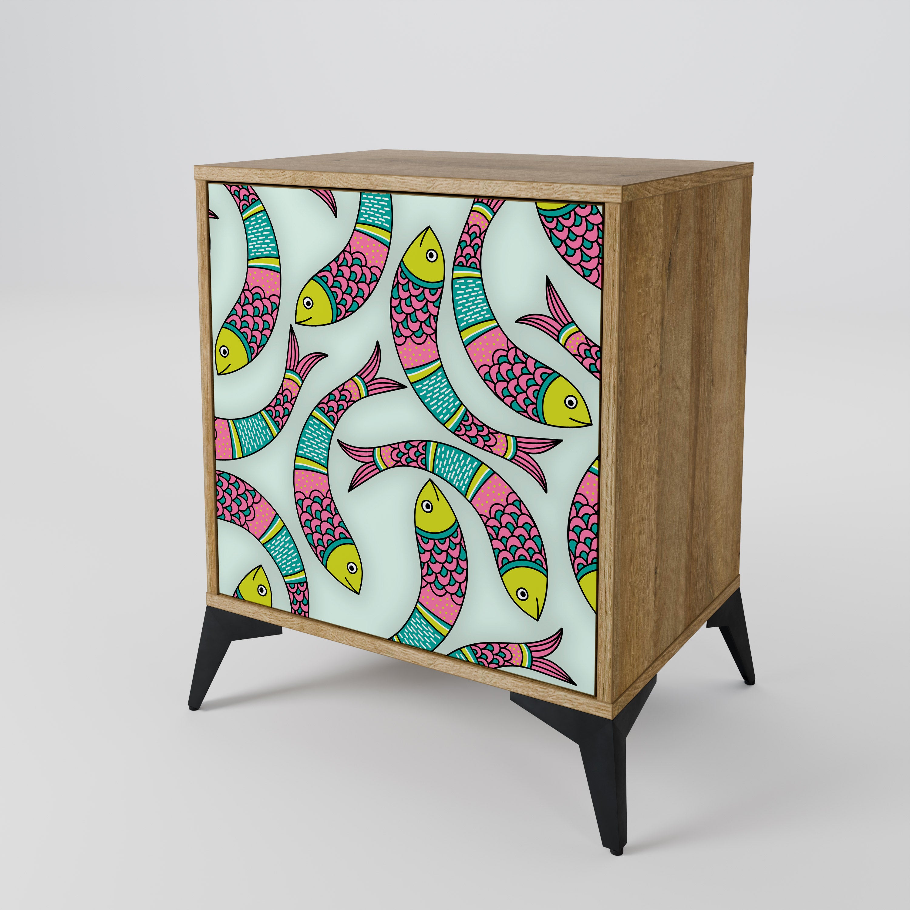 INDIAN FISH 1-Door Sideboard