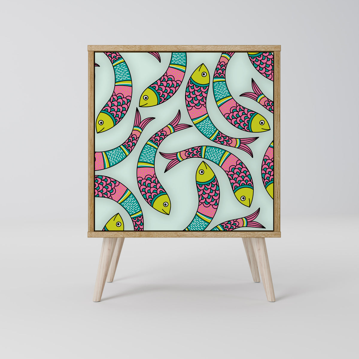 INDIAN FISH 1-Door Sideboard