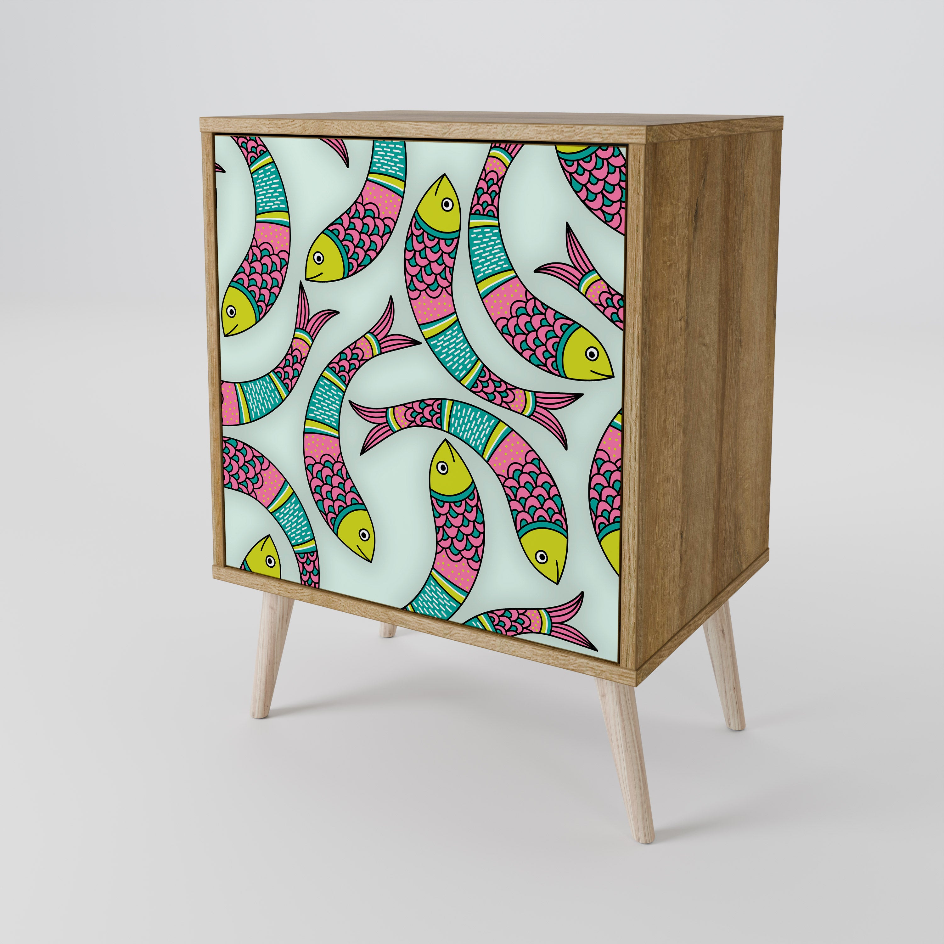 INDIAN FISH 1-Door Sideboard