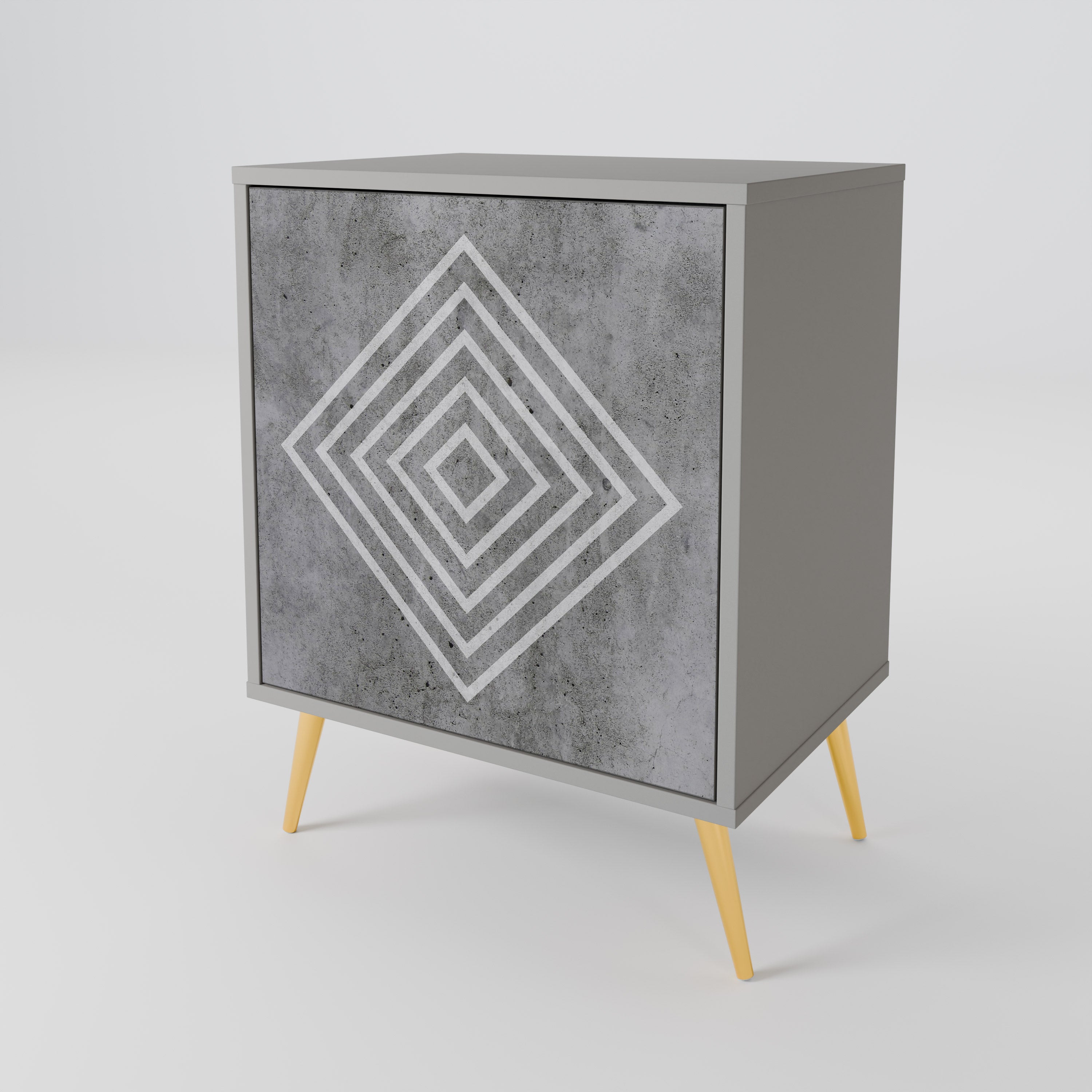 POLYGONAL ARTISTRY 1-Door Sideboard