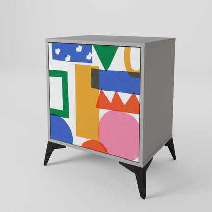 GEOMETRIC GLIMMER 1-Door Sideboard