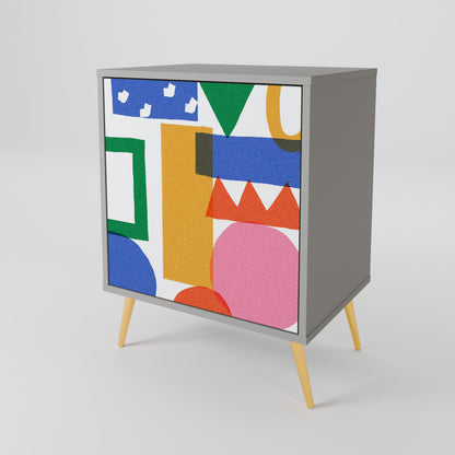 GEOMETRIC GLIMMER 1-Door Sideboard
