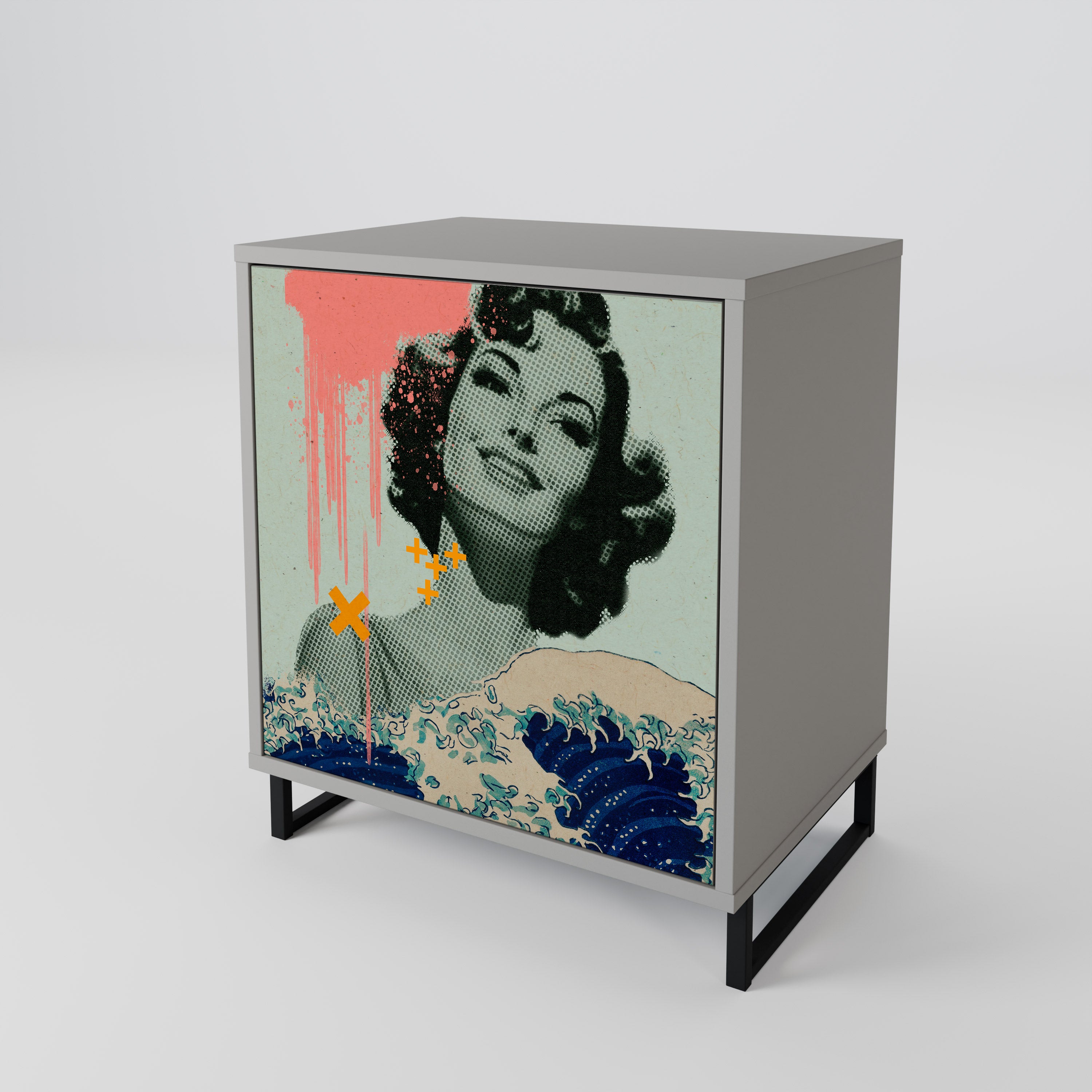 KANAGAWA BEAUTY Aparador de 1 Porta