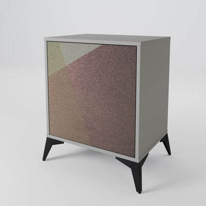 BEIGE GEOMETRY 1-Door Sideboard