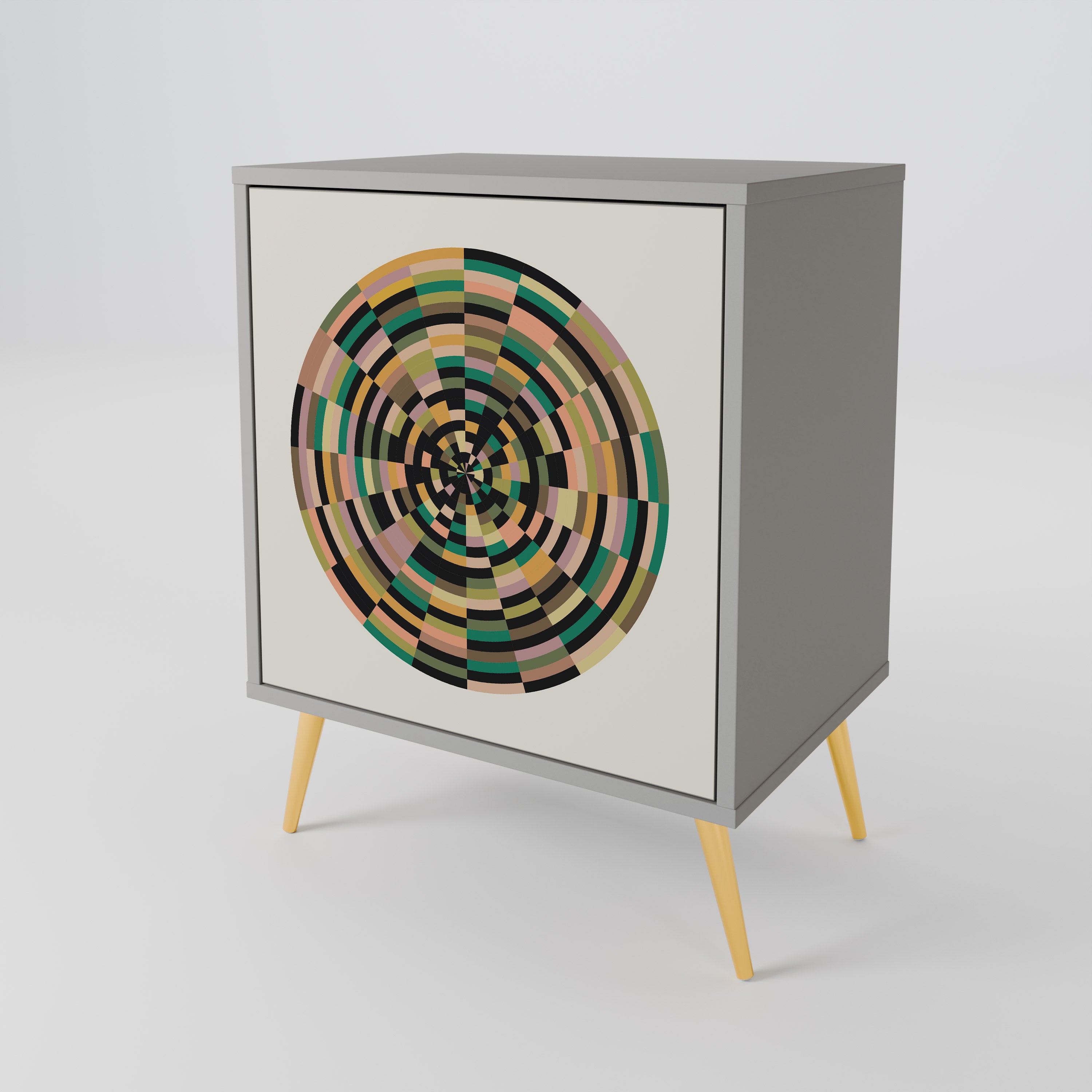 GREEN CIRCLES Aparador de 1 Porta