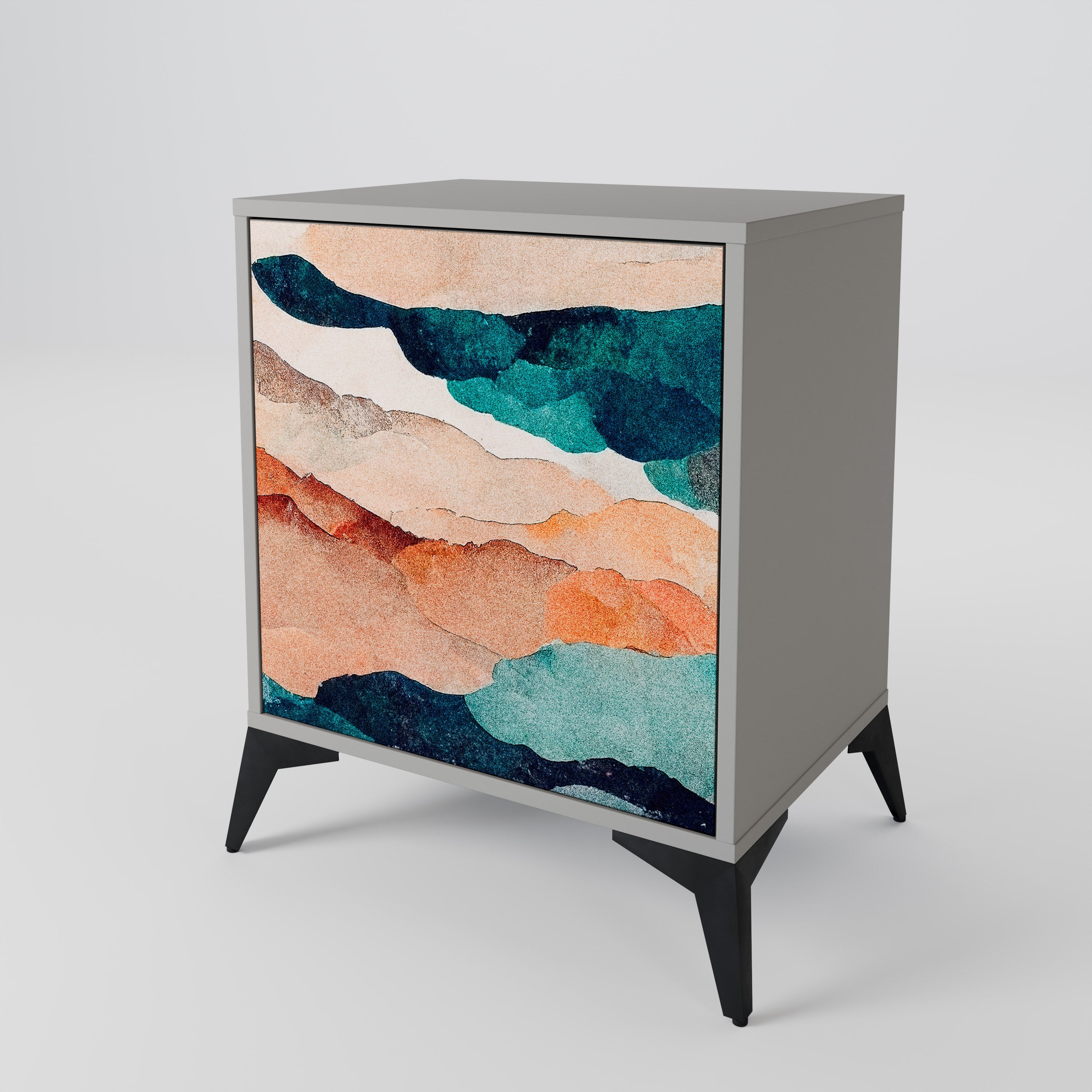 ABSTRACT LANDSCAPE 1-Door Sideboard