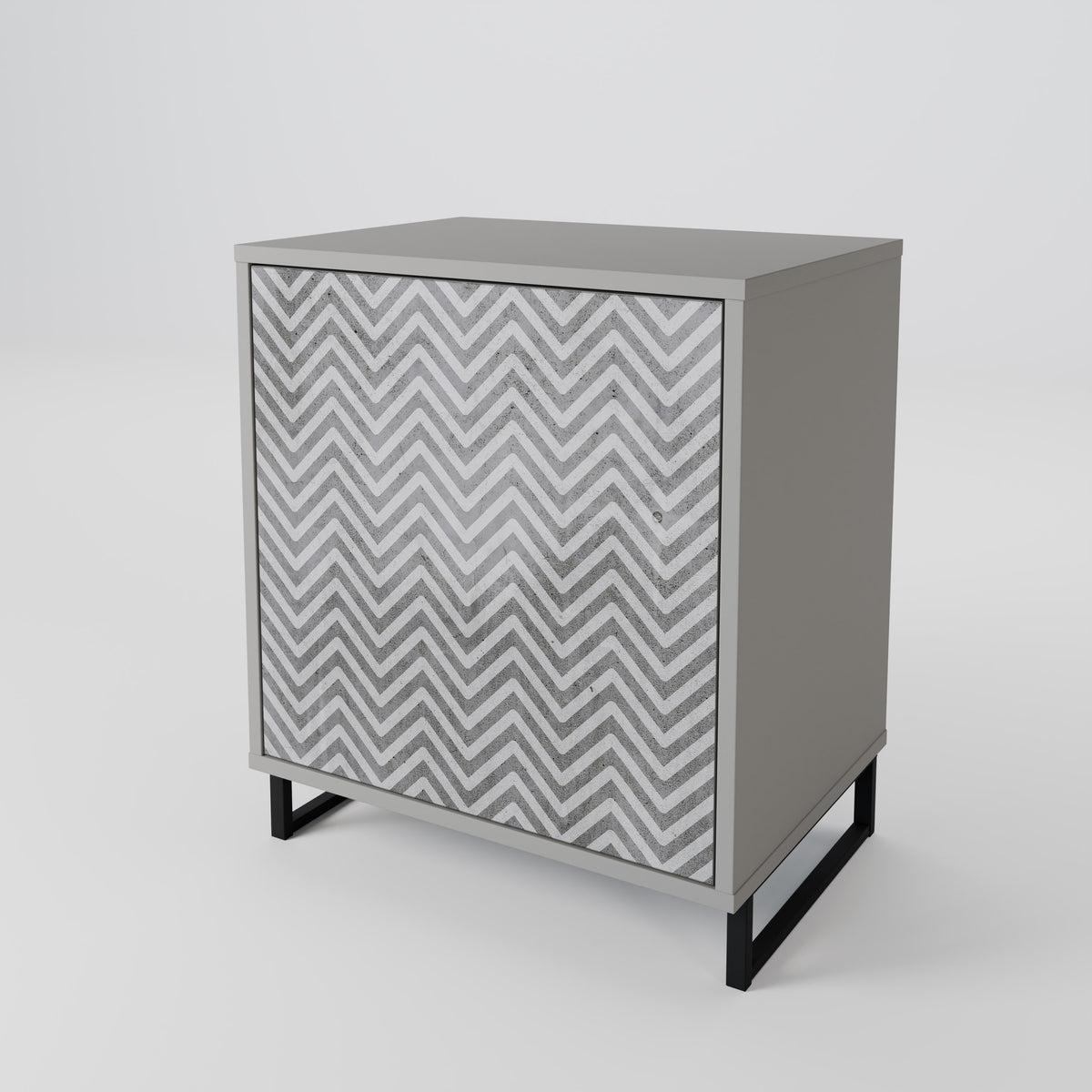 CONCRETE ZIG ZAG Aparador de 1 Porta