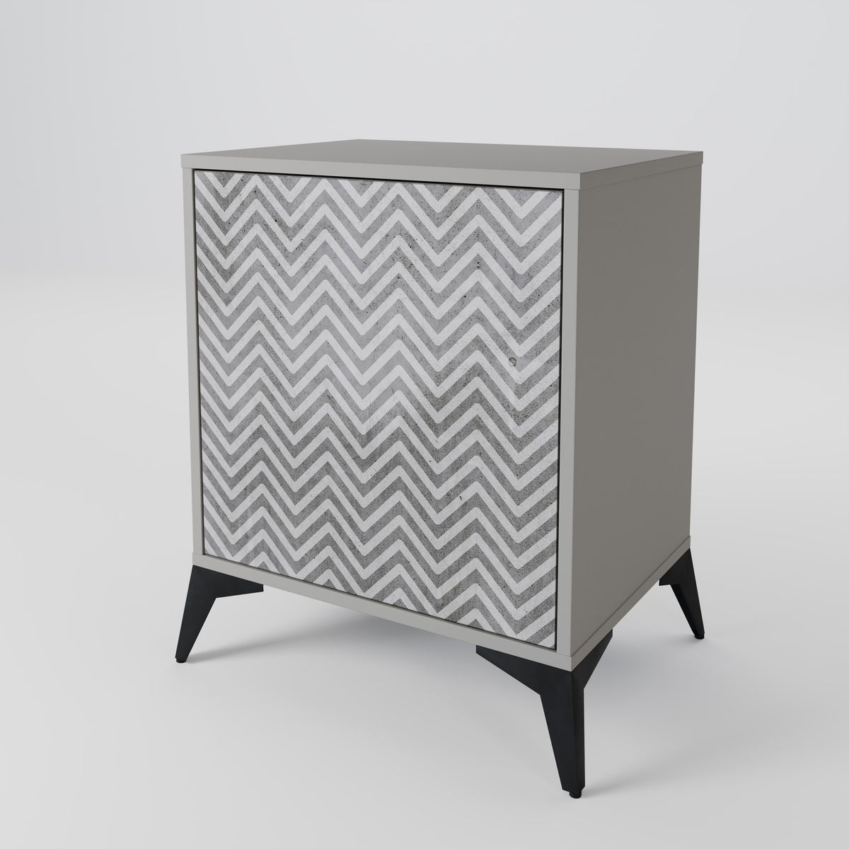 CONCRETE ZIG ZAG Aparador de 1 Porta