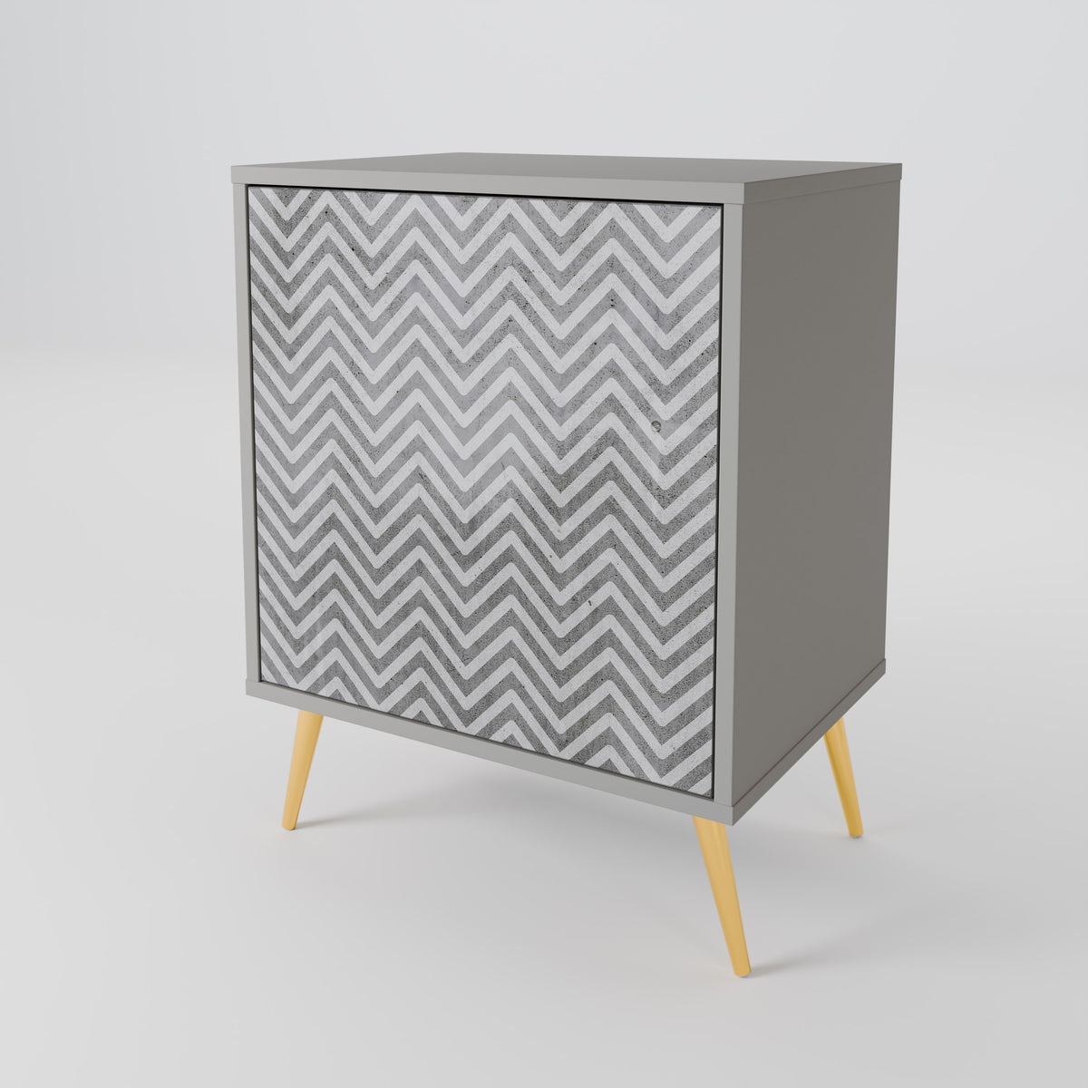 CONCRETE ZIG ZAG Aparador de 1 Porta
