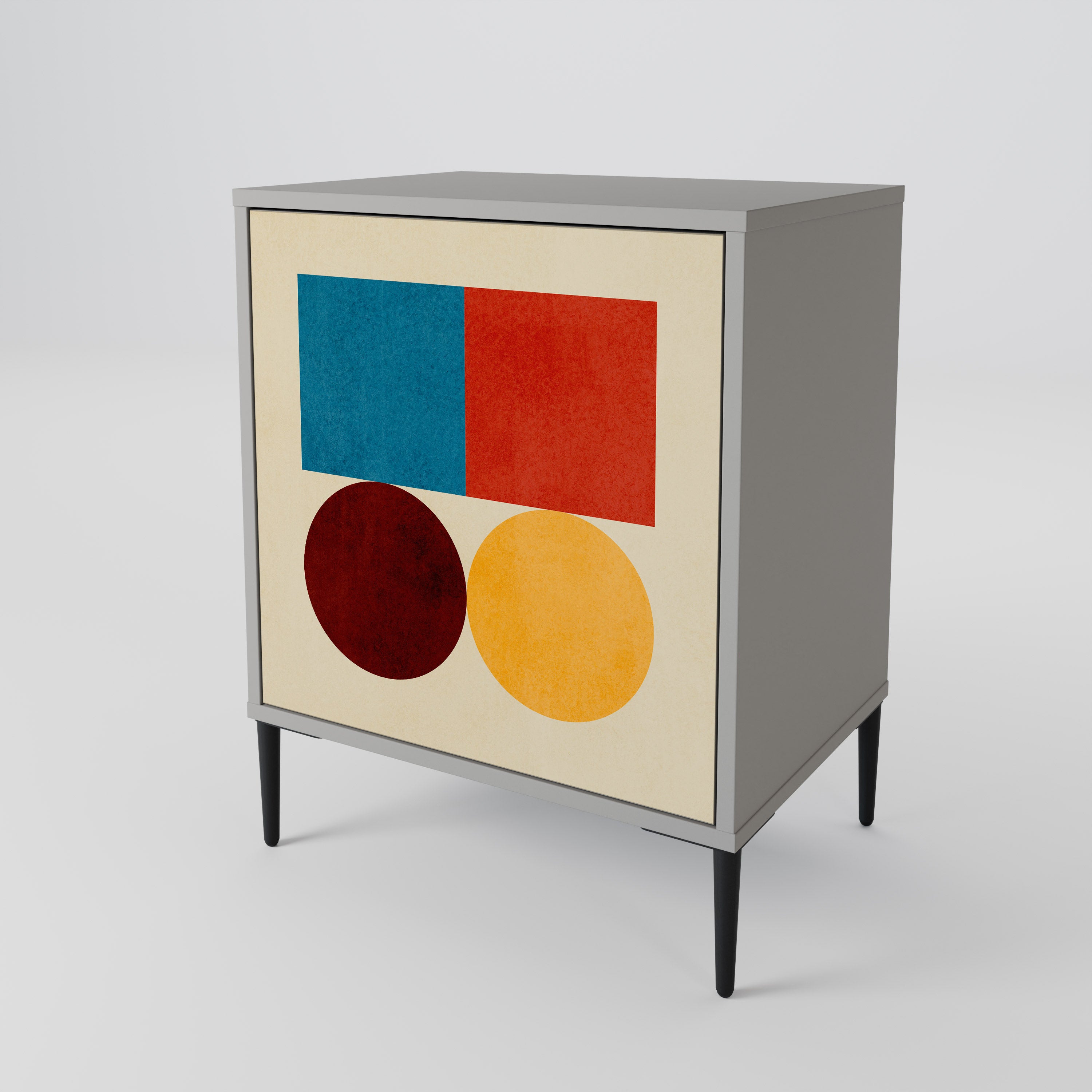 GEOMETRIC PUZZLE 1-Door Sideboard