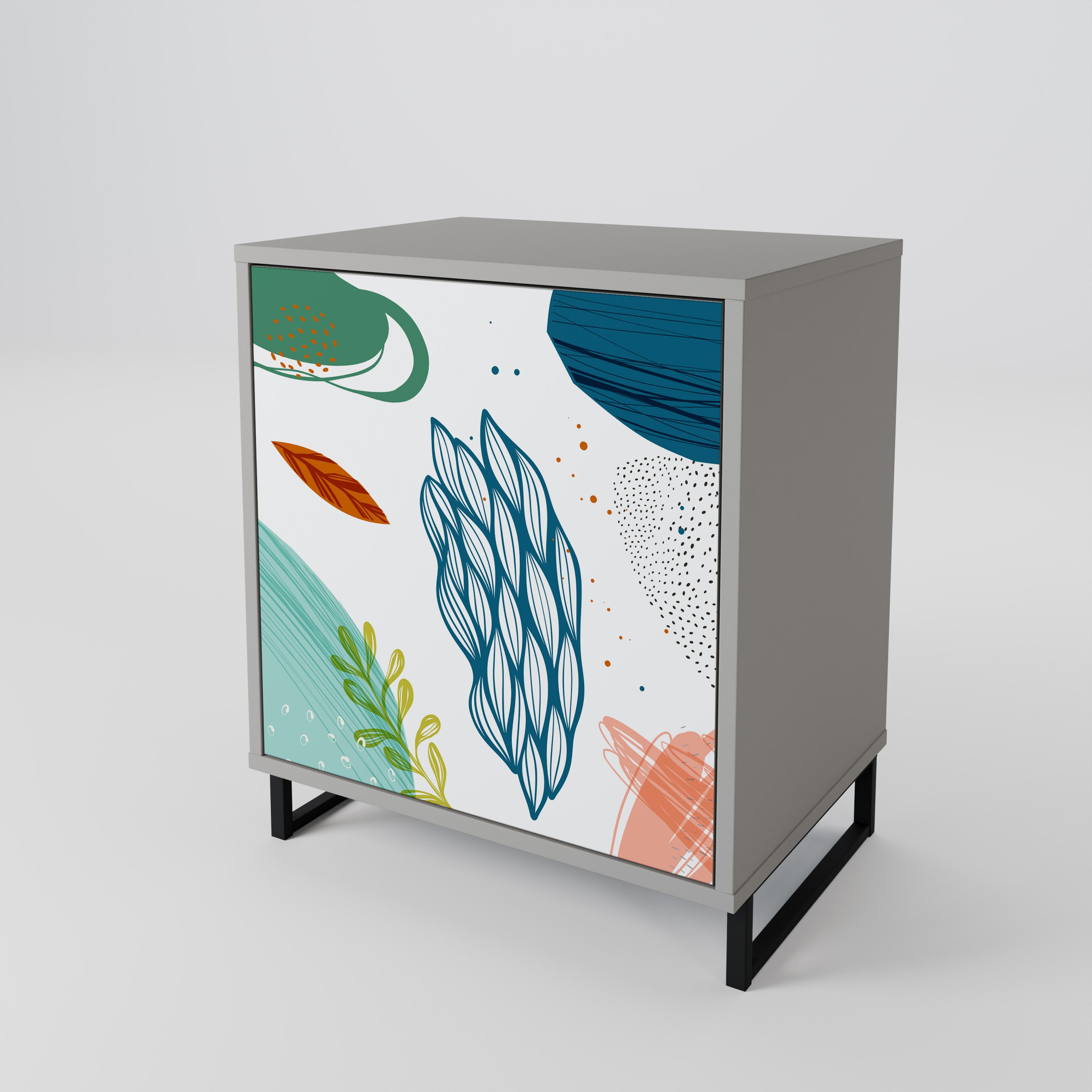 BOTANICAL HURRICANE 1-Door Sideboard