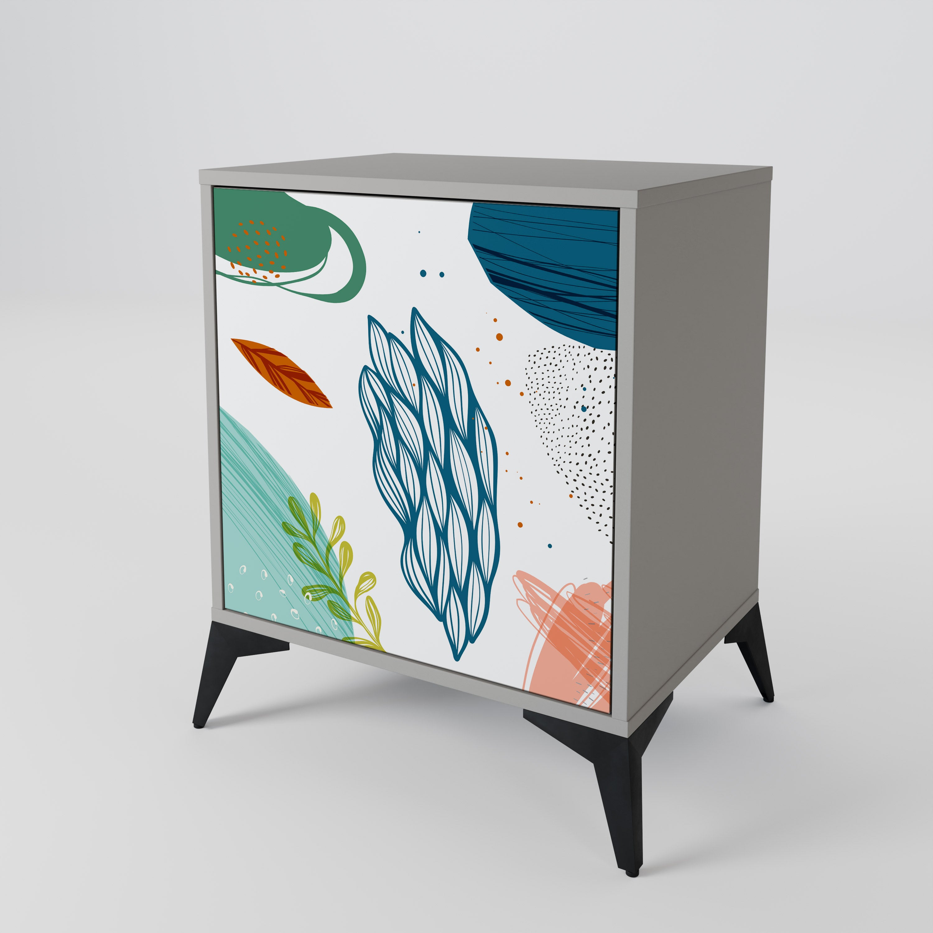 BOTANICAL HURRICANE 1-Door Sideboard