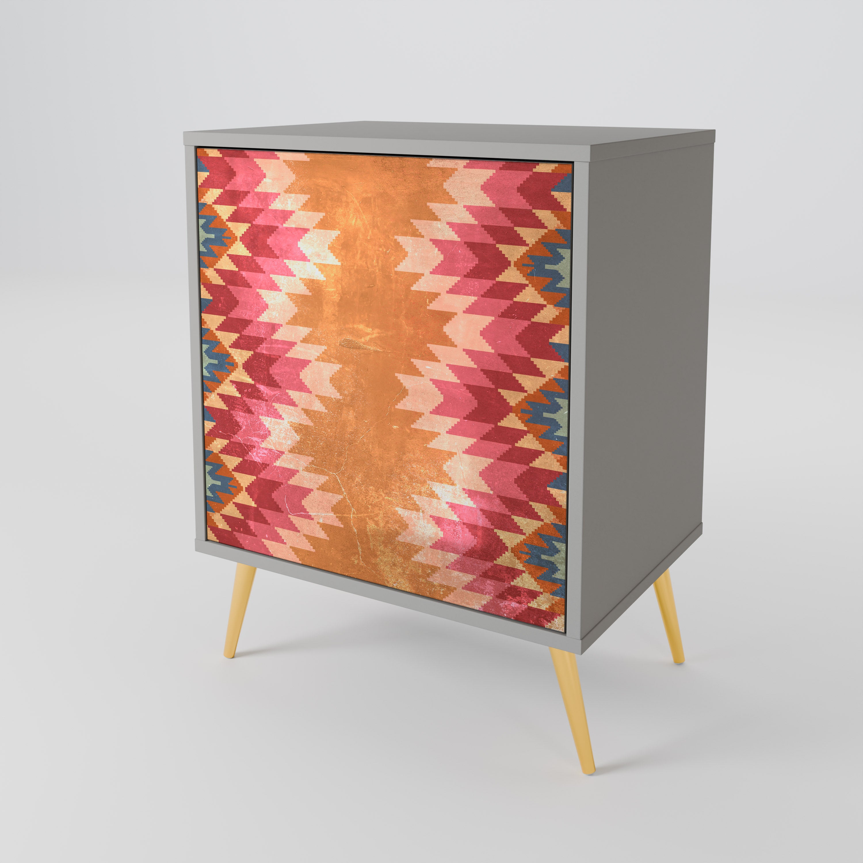 INDIAN FOLK 1-Door Sideboard