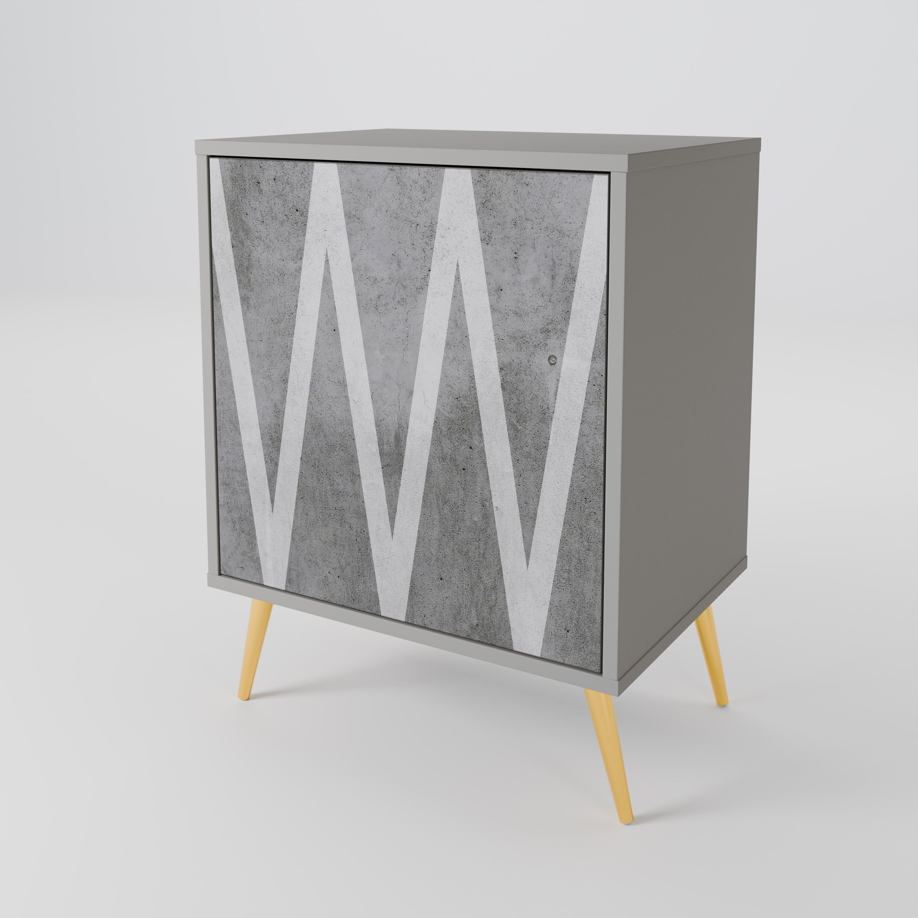 SOLID ZIG ZAG 1-Door Sideboard