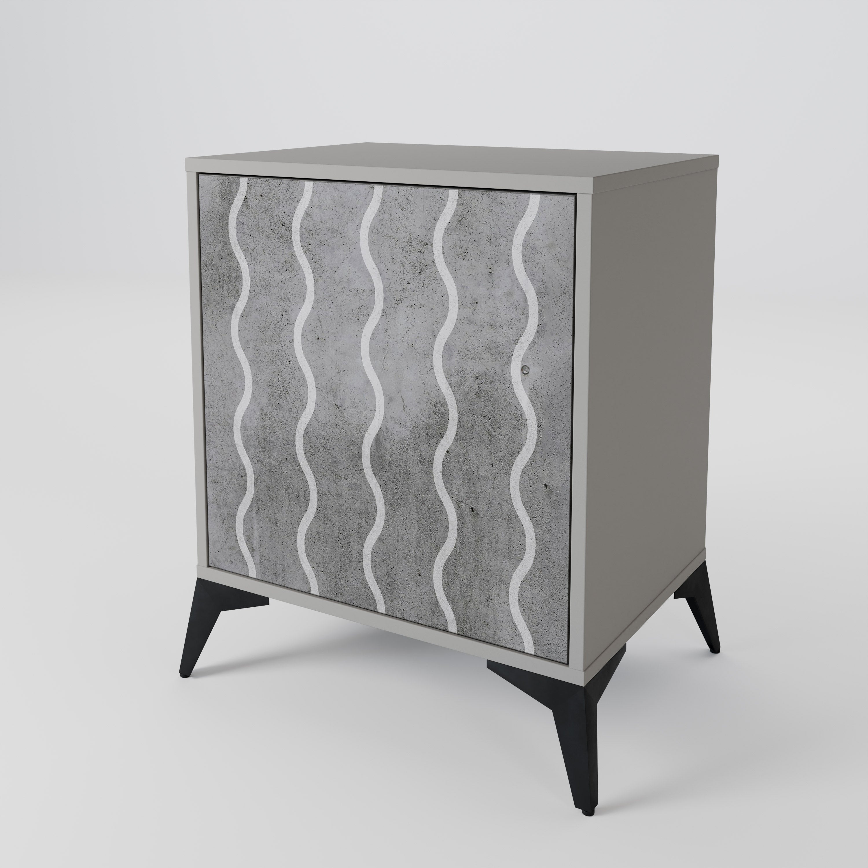 WAVES OF CONCRETE 1-Door Sideboard