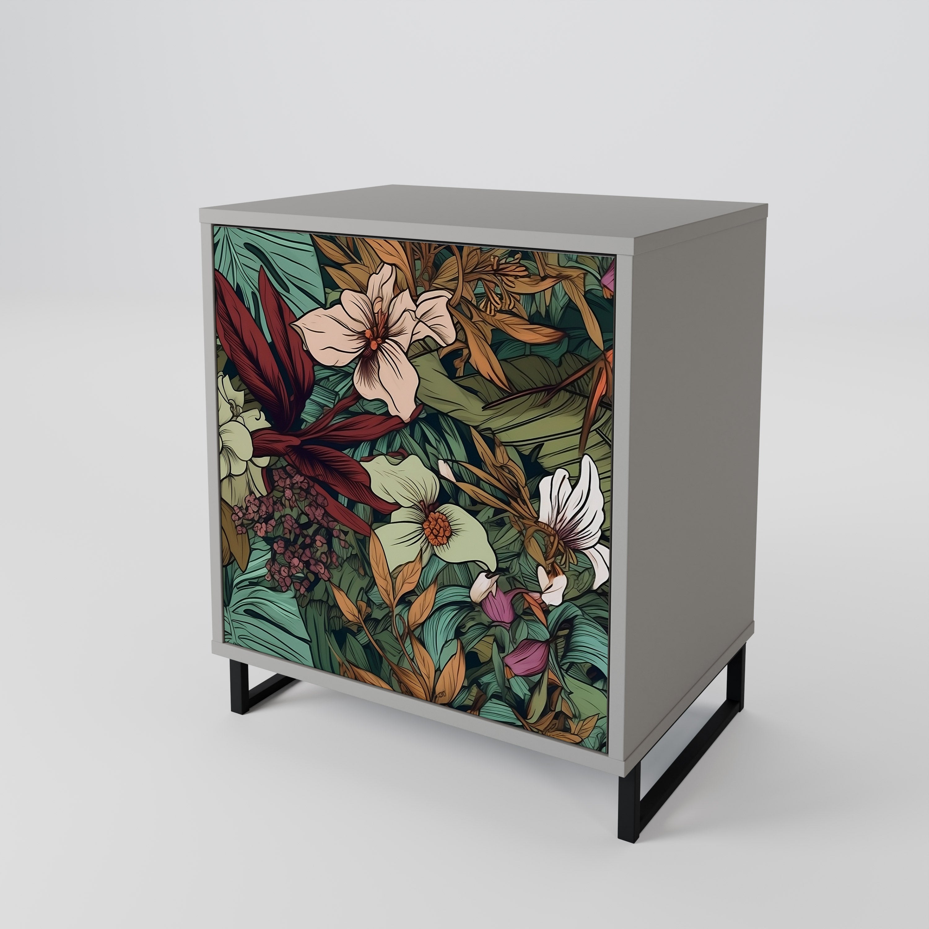 BOTANICAL EMERGENCE 1-Door Sideboard