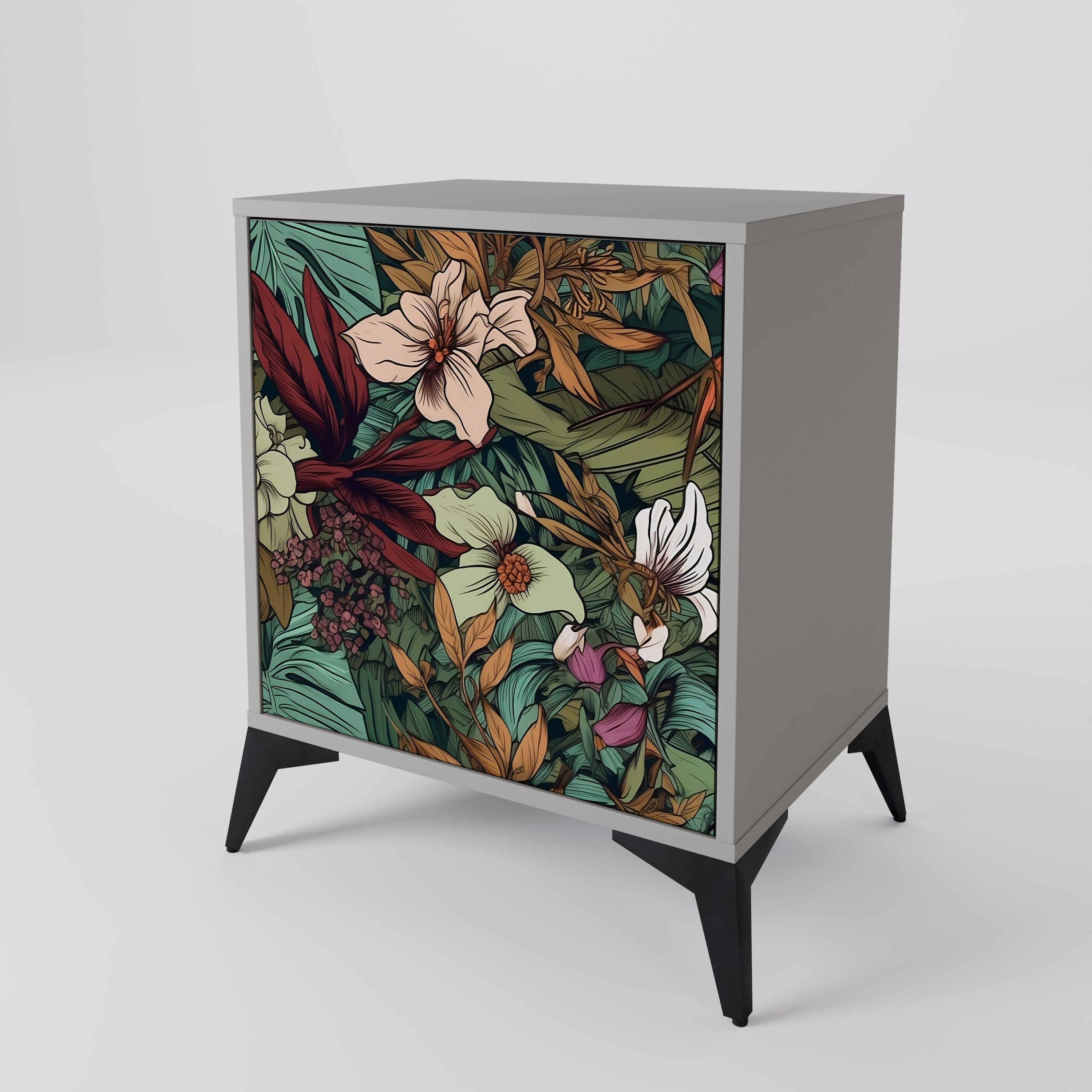 BOTANICAL EMERGENCE 1-Door Sideboard