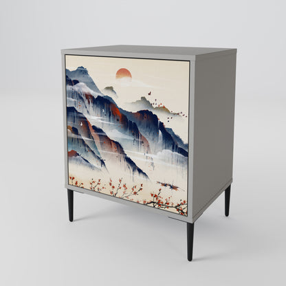 JAPANESE LANDSCAPE 1-Door Sideboard
