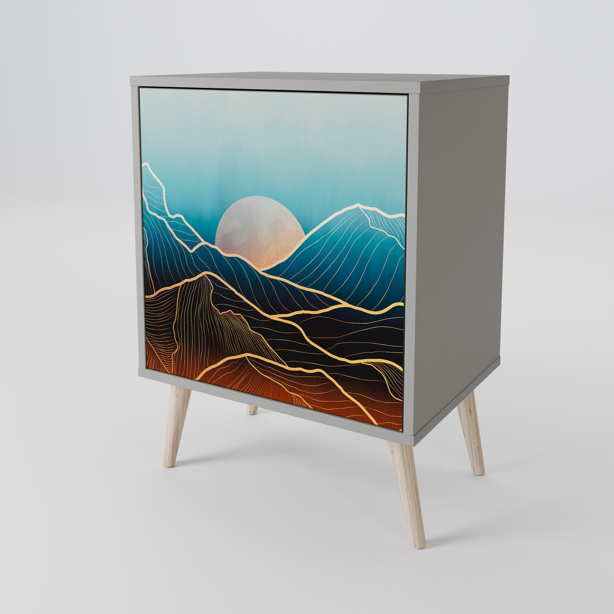 LUNAR SECRETS 1-Door Sideboard