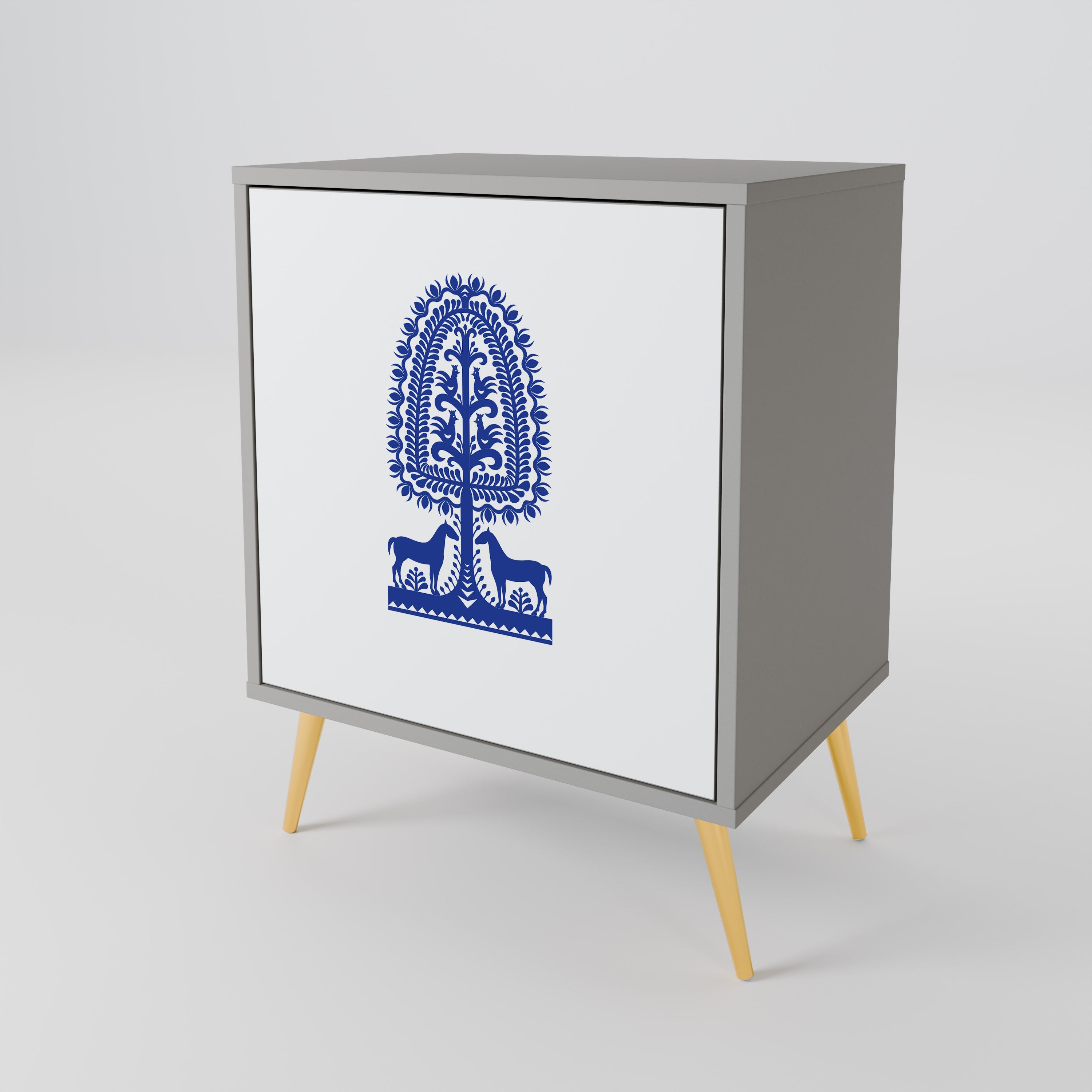 POLISH FOLK ART 1-türiges Sideboard