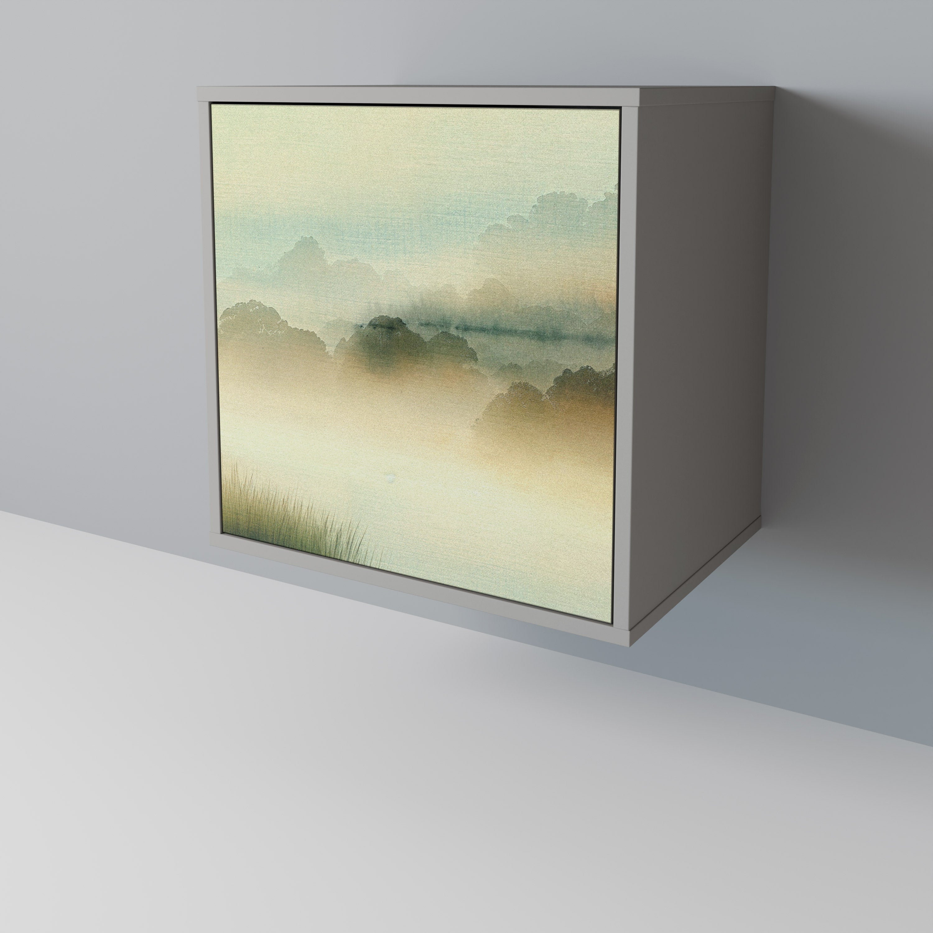 MORNING BY THE LAKE Skänk med en dörr