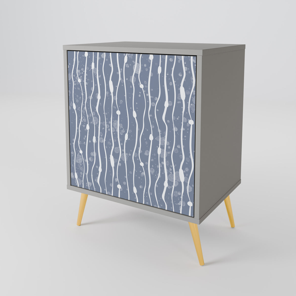 GRAPHITE RAIN 1-Door Sideboard