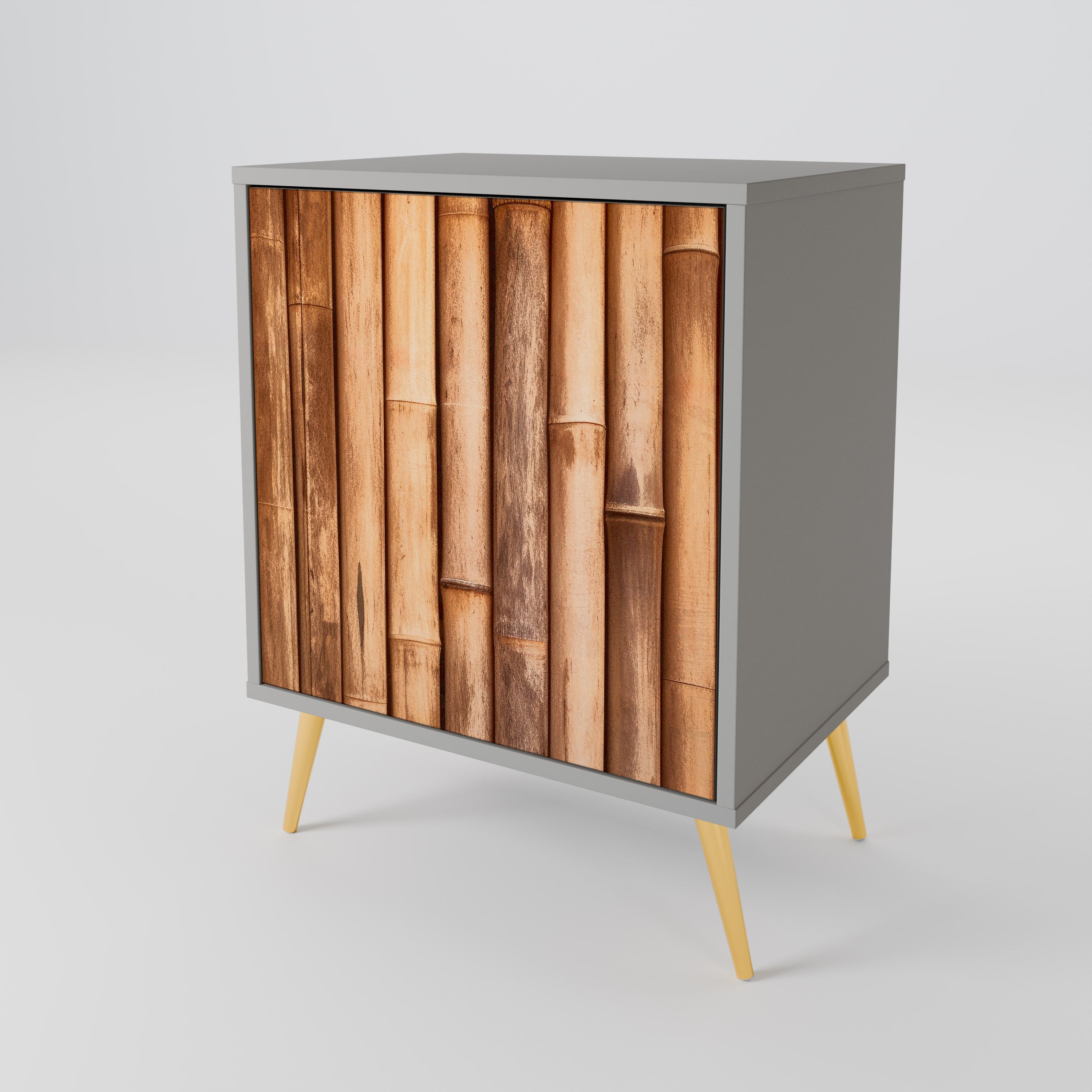 NATURAL WOOD 1-Door Sideboard