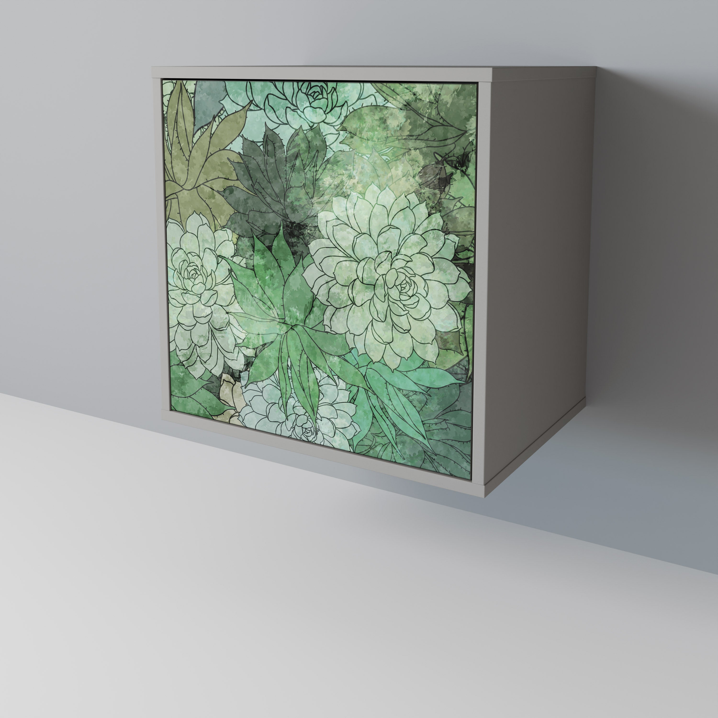 SUCCULENT CLUSTER 1-Door Sideboard