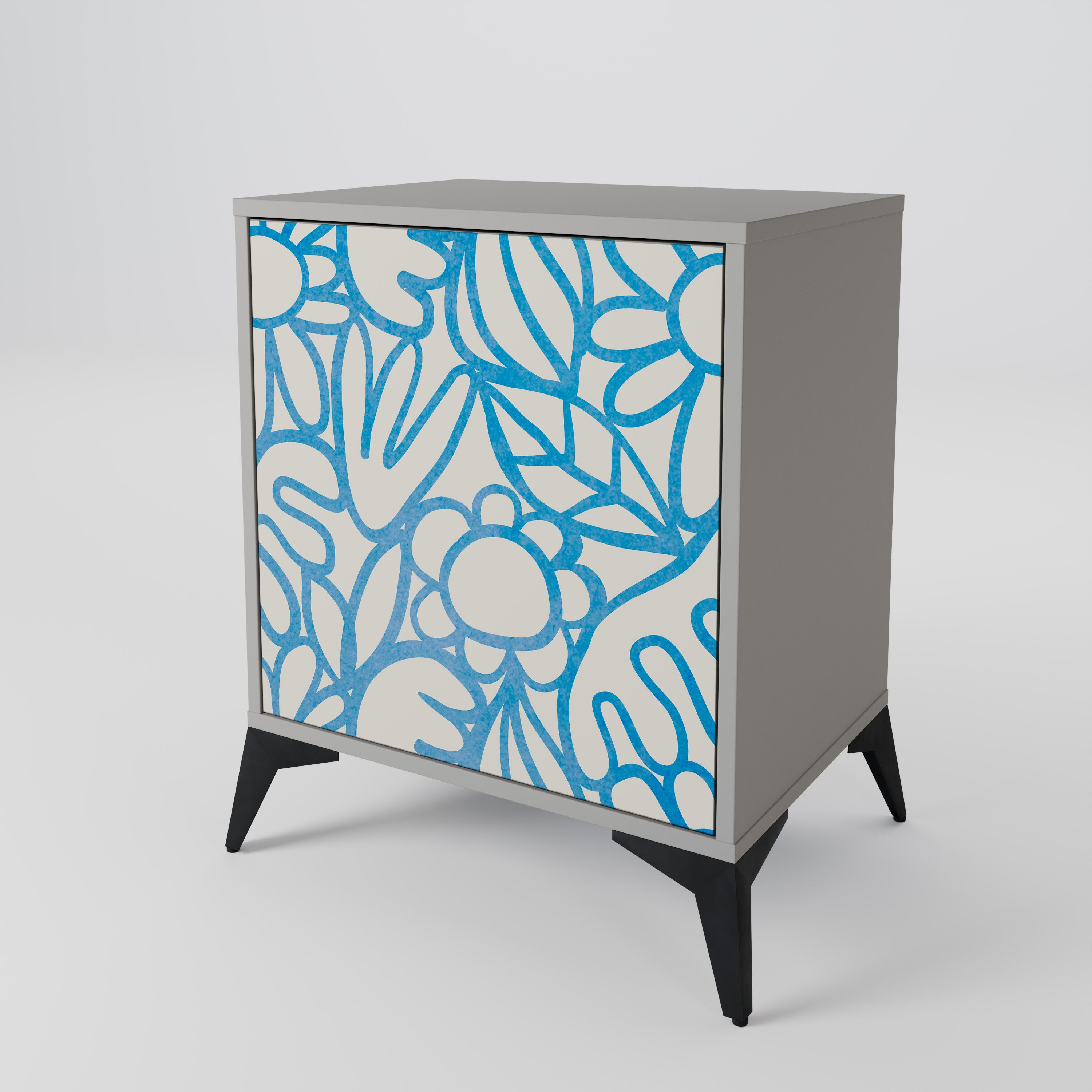 BLOOMY MORNING 1-Door Sideboard