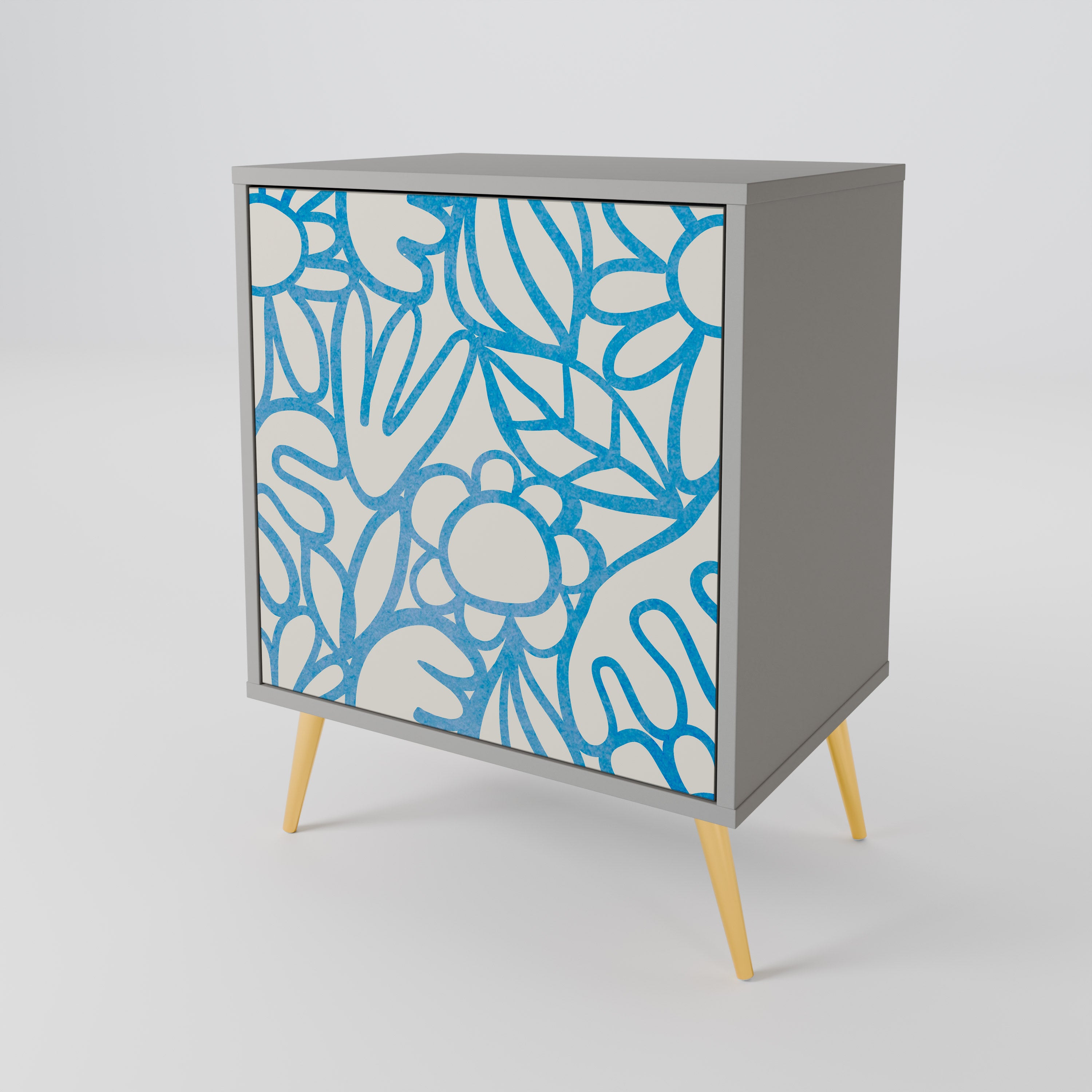 BLOOMY MORNING 1-Door Sideboard