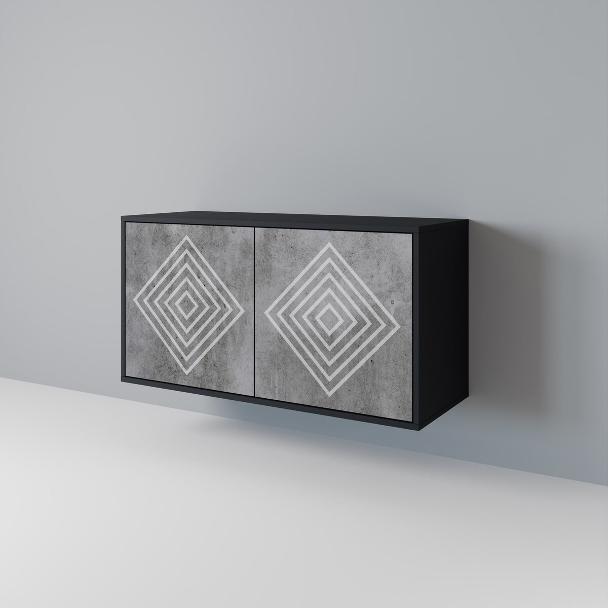 POLYGONAL ARTISTRY Aparador de 2 Portas