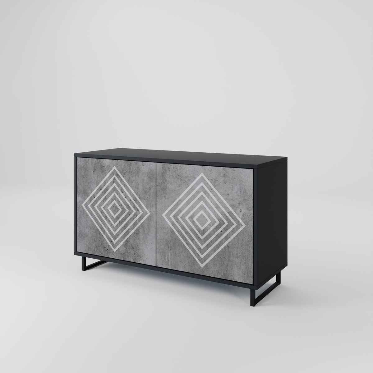 POLYGONAL ARTISTRY Aparador de 2 Portas
