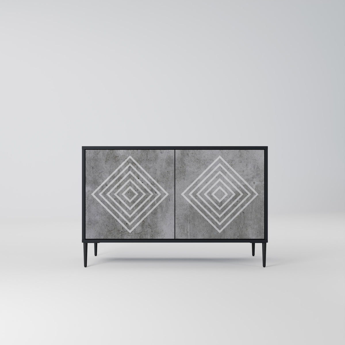 POLYGONAL ARTISTRY Aparador de 2 Puertas
