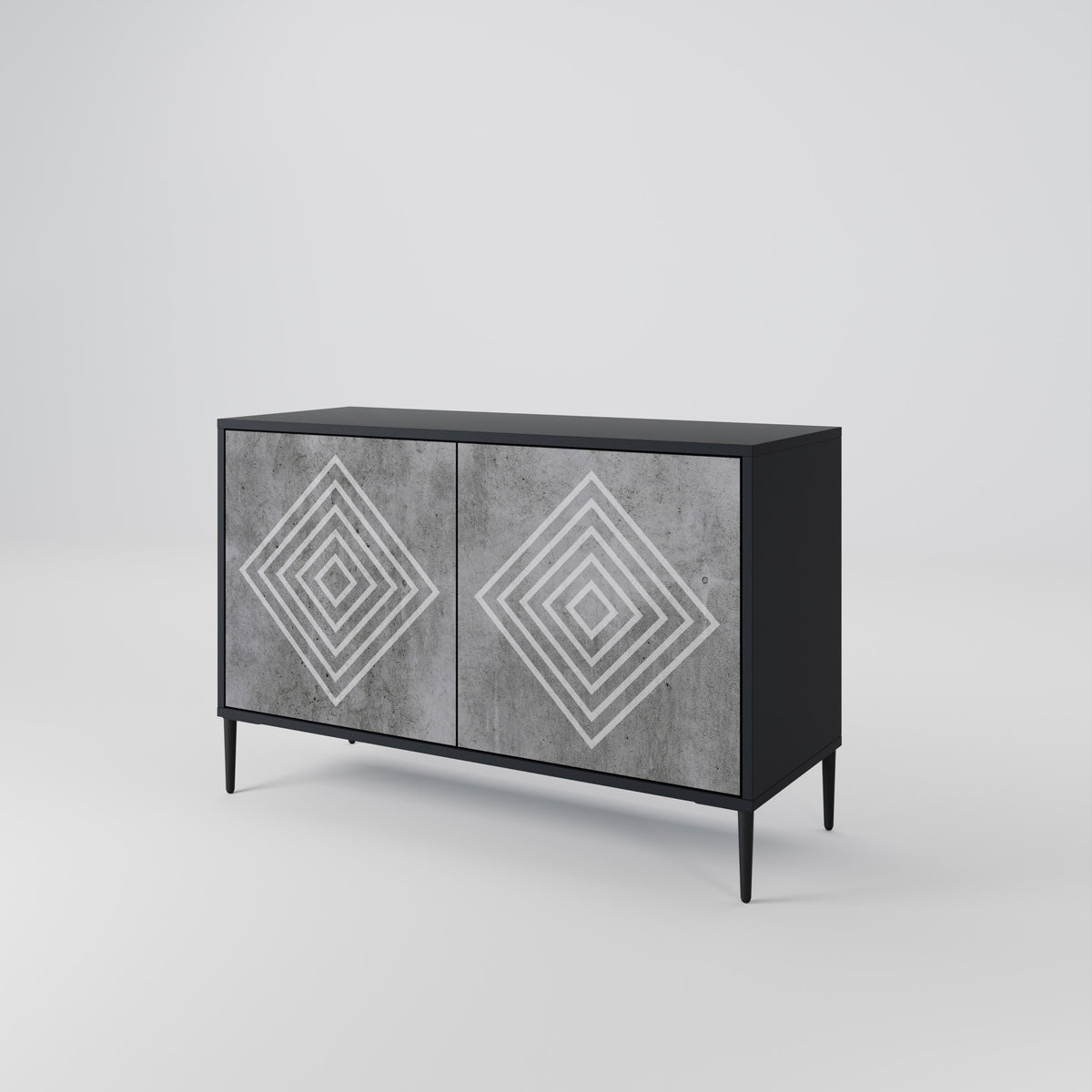 POLYGONAL ARTISTRY Aparador de 2 Portas