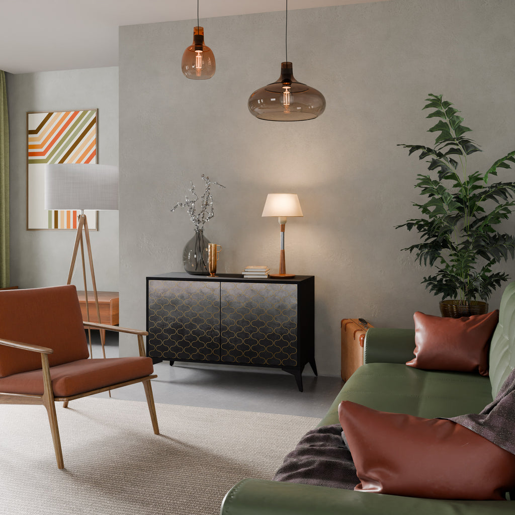 TESSELATED GRAYISH 2-Door Sideboard