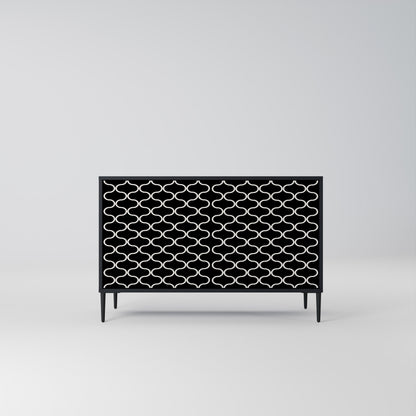 TESSELATED BLACKNESS Aparador de 2 Puertas