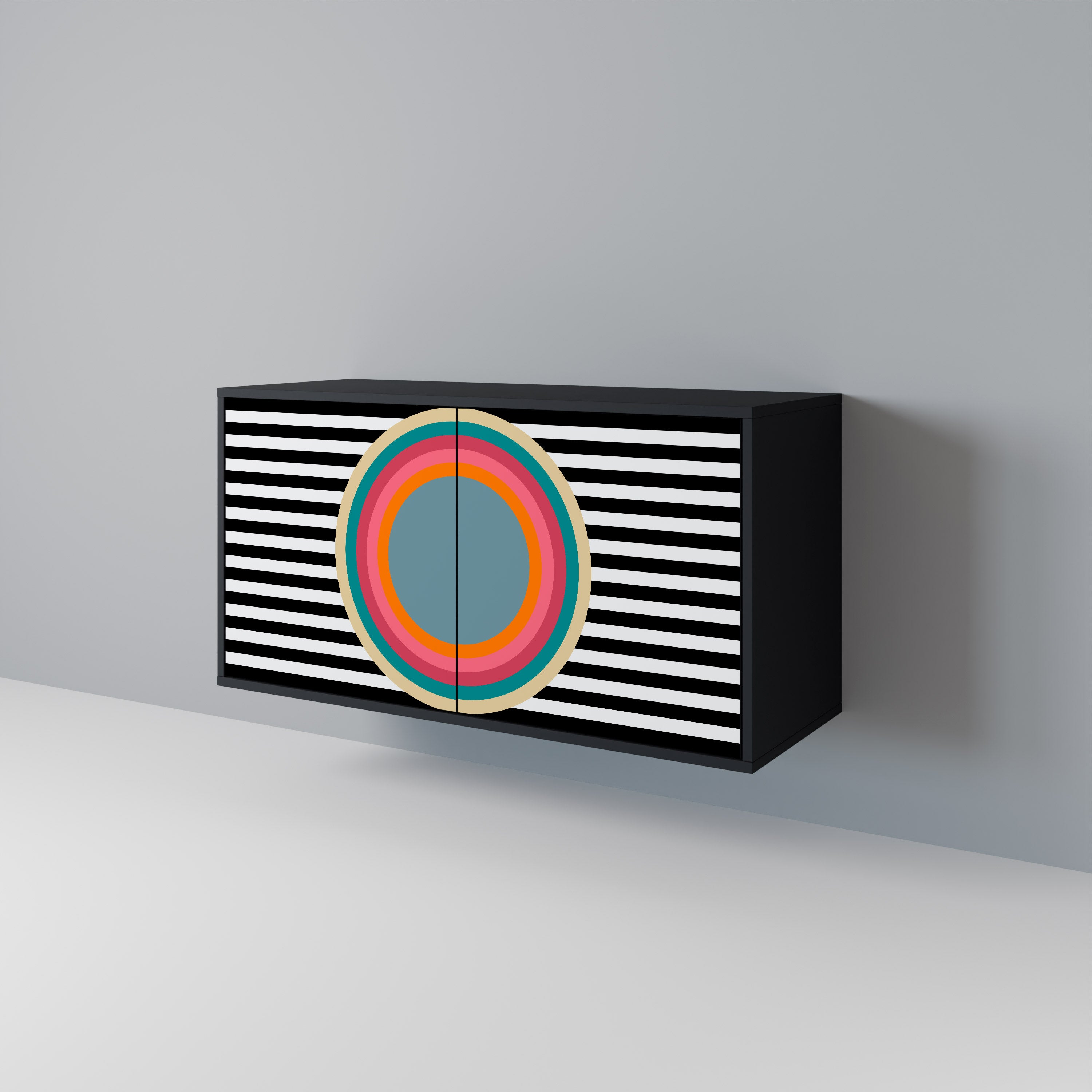 SPECTRA SHOWCASE Skänk med två dörrar