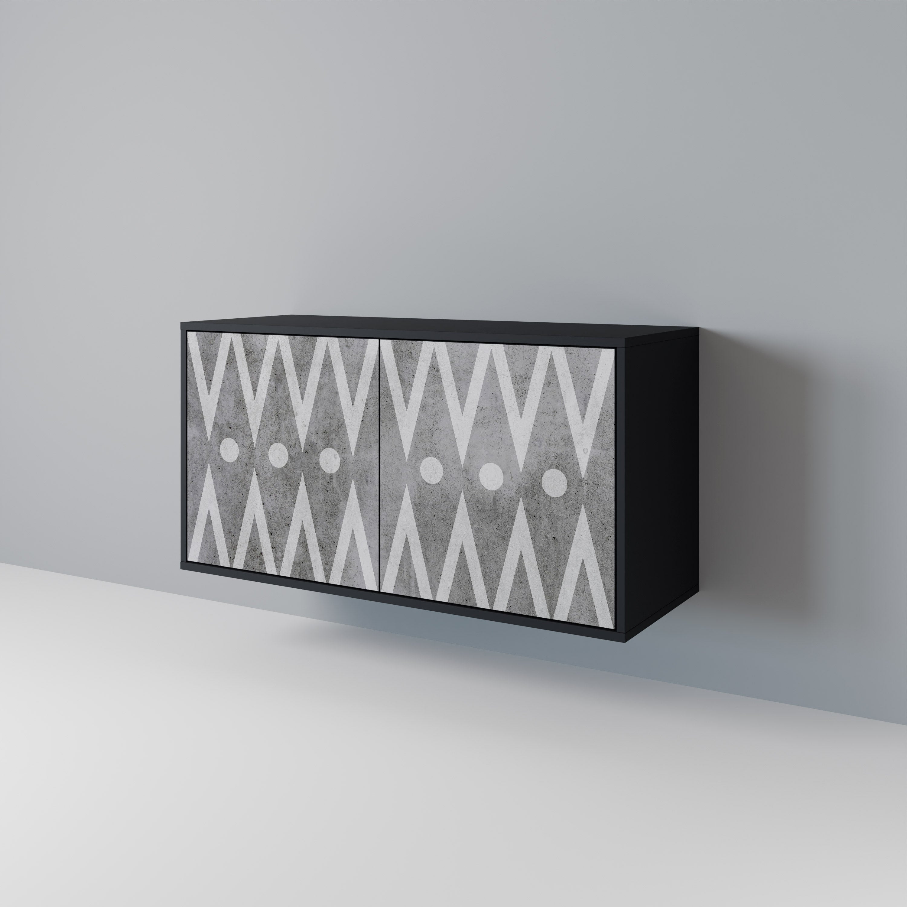 SHARP EDGES Skänk med två dörrar