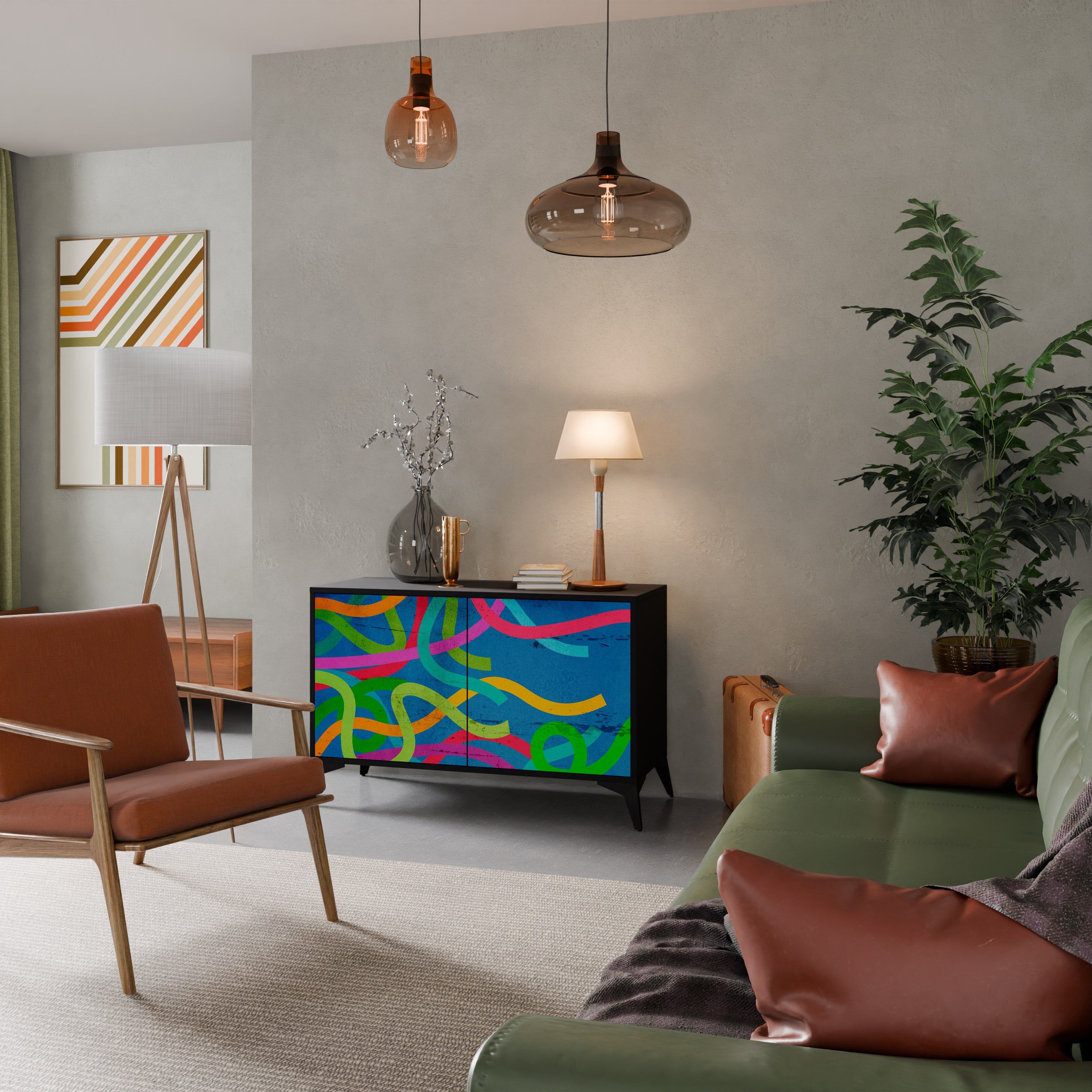 STREAMER TANGLE Skänk med två dörrar