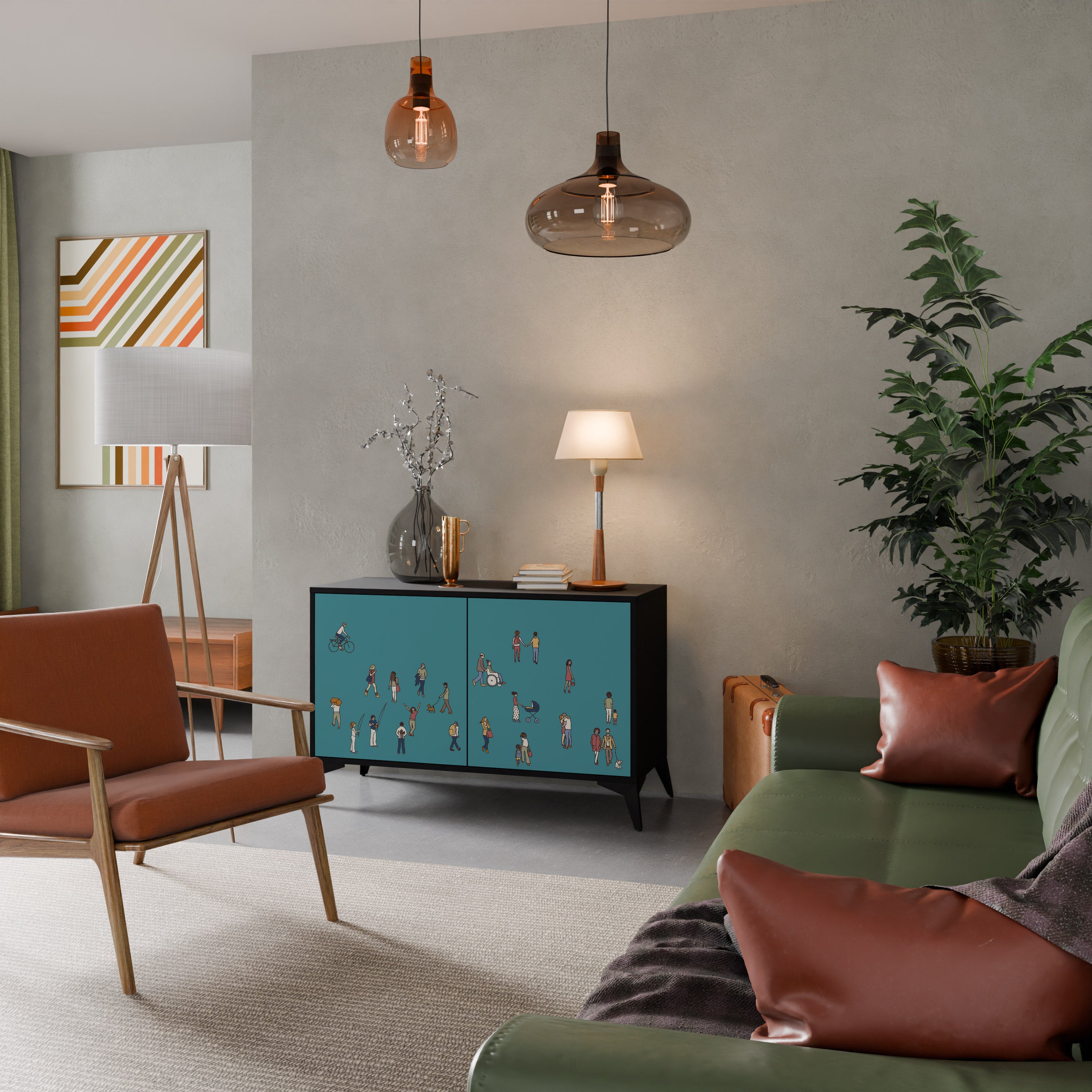 COLLECTIVE STREAM Aparador de 2 Puertas