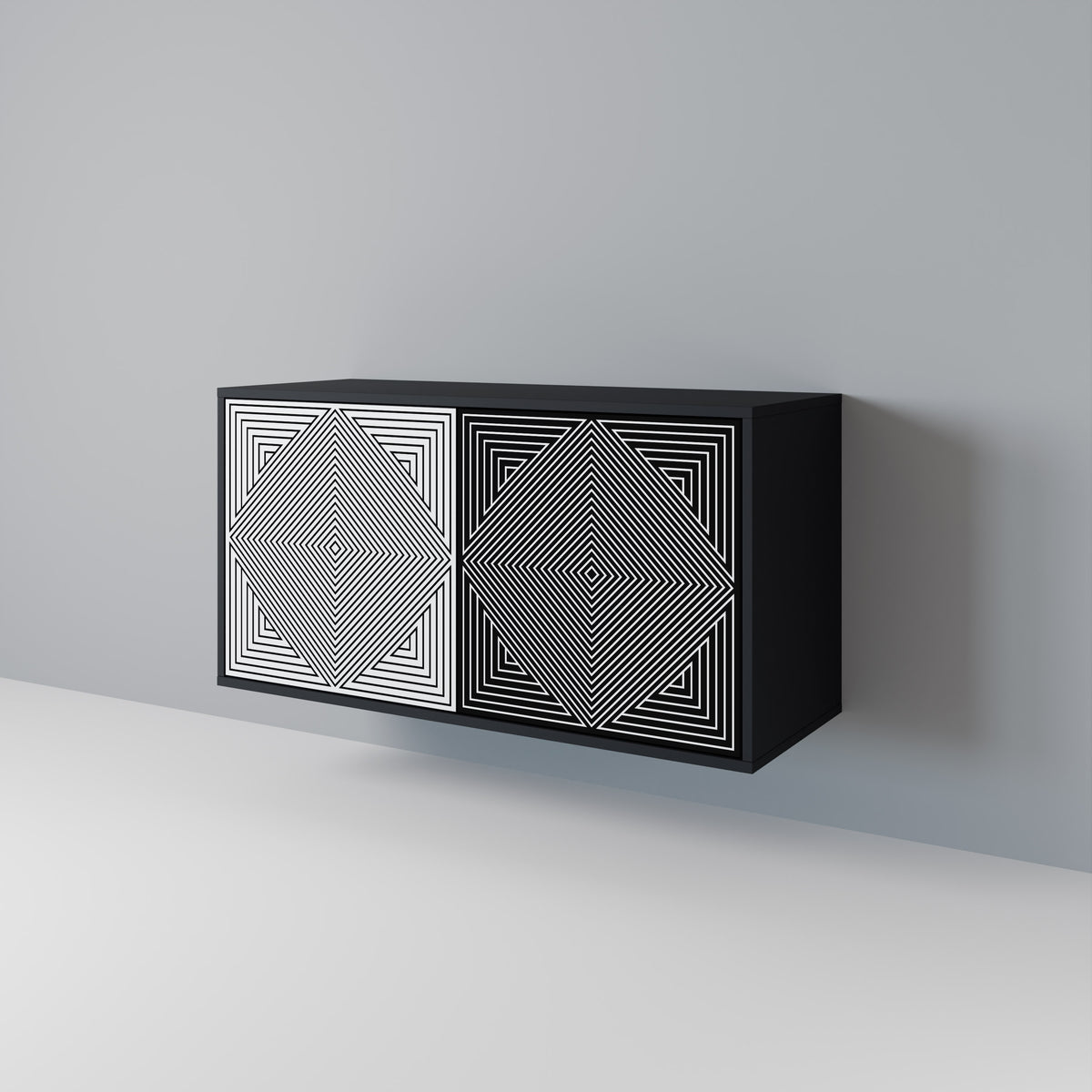 POLYGON ILLUSION Μπουφές 2-θυρών