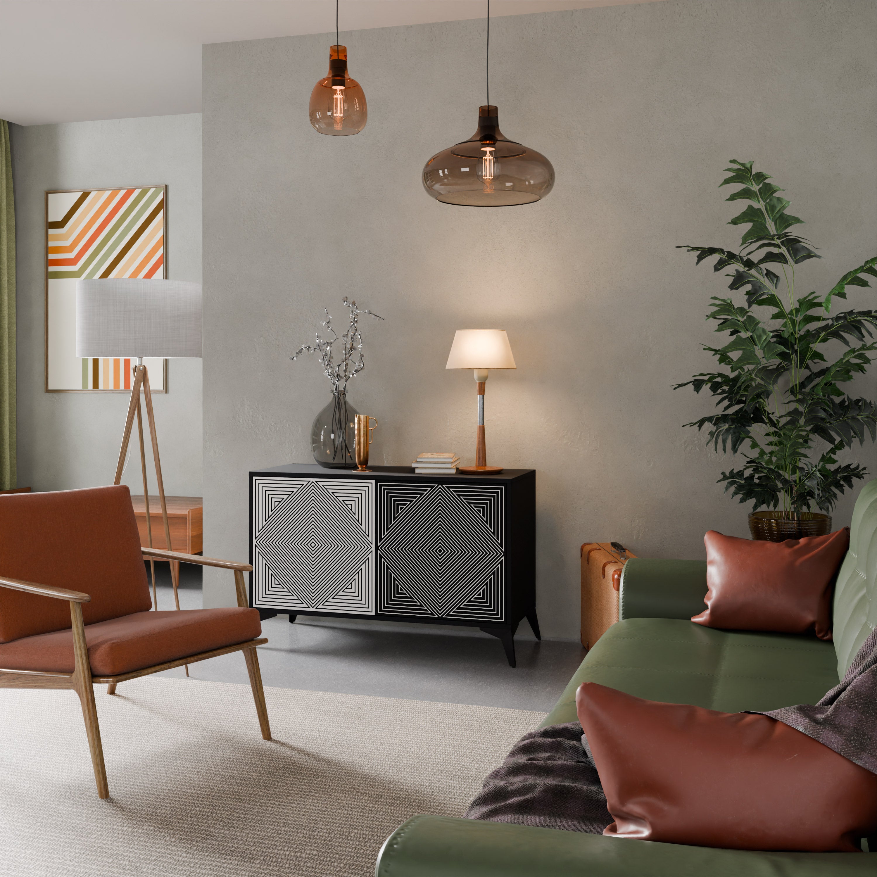 POLYGON ILLUSION 2-türiges Sideboard