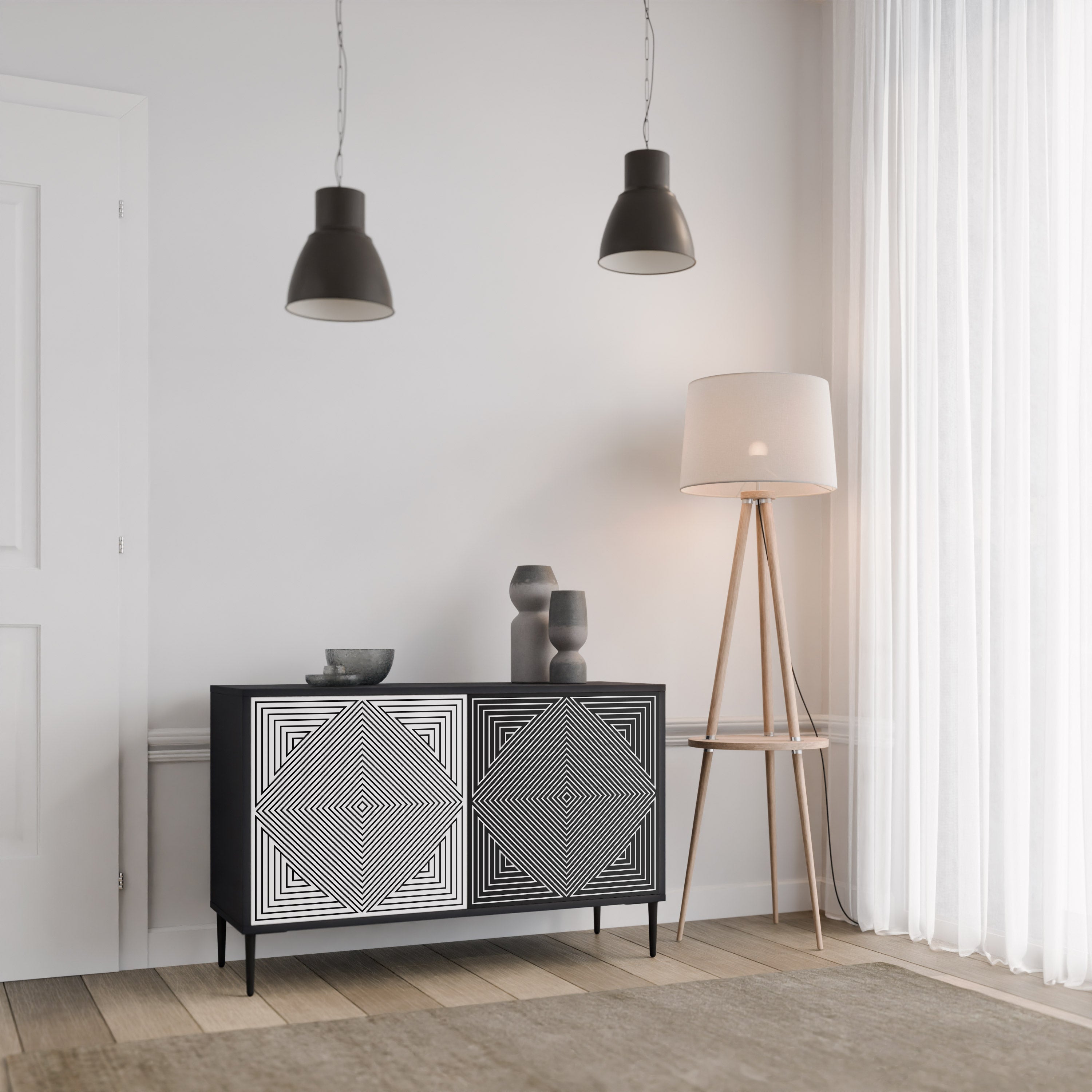 POLYGON ILLUSION 2-türiges Sideboard