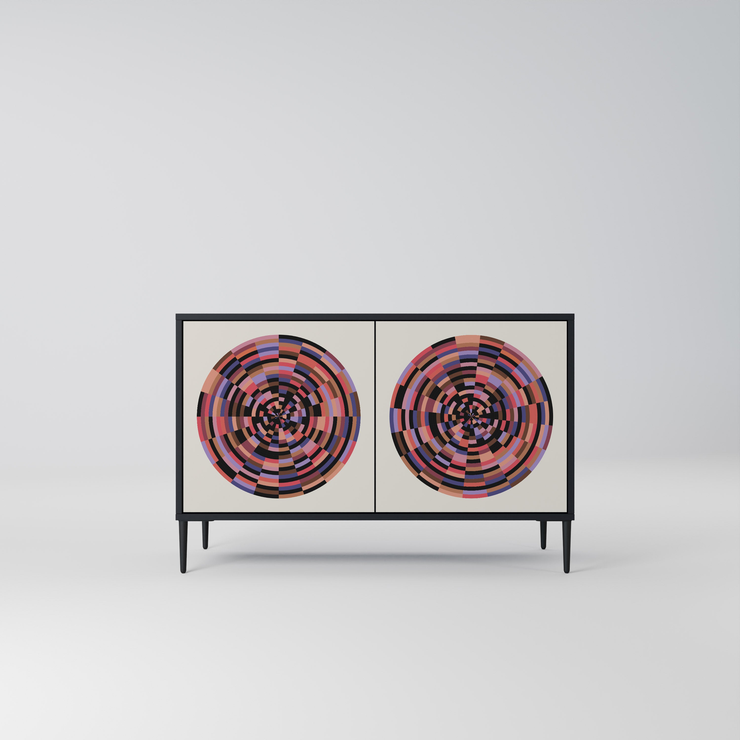 BROWN CIRCLES Aparador de 2 Puertas