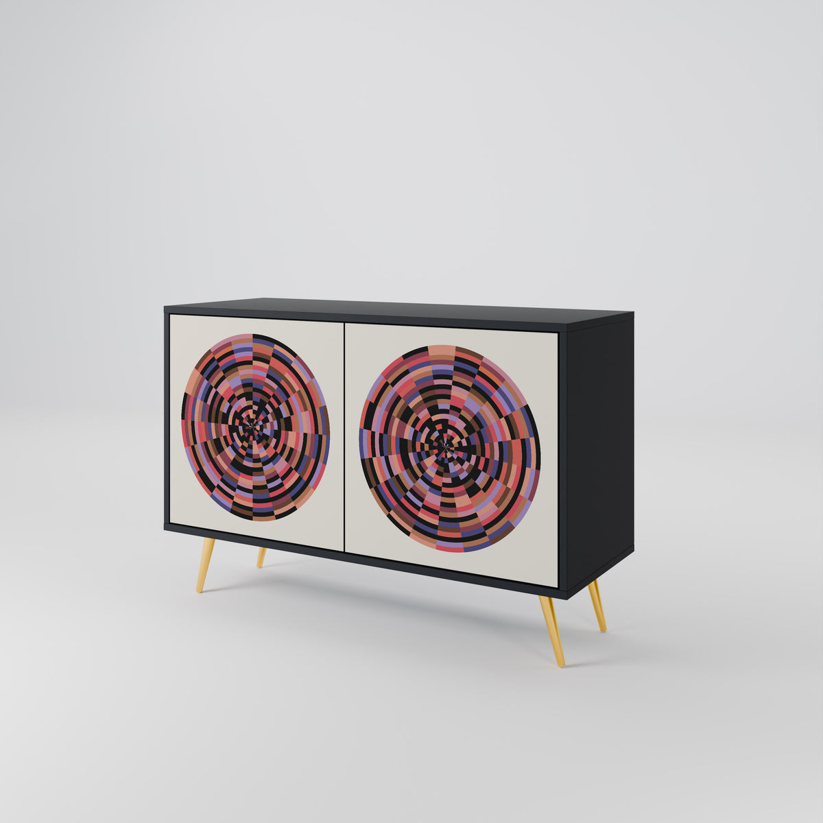 BROWN CIRCLES Μπουφές 2-θυρών