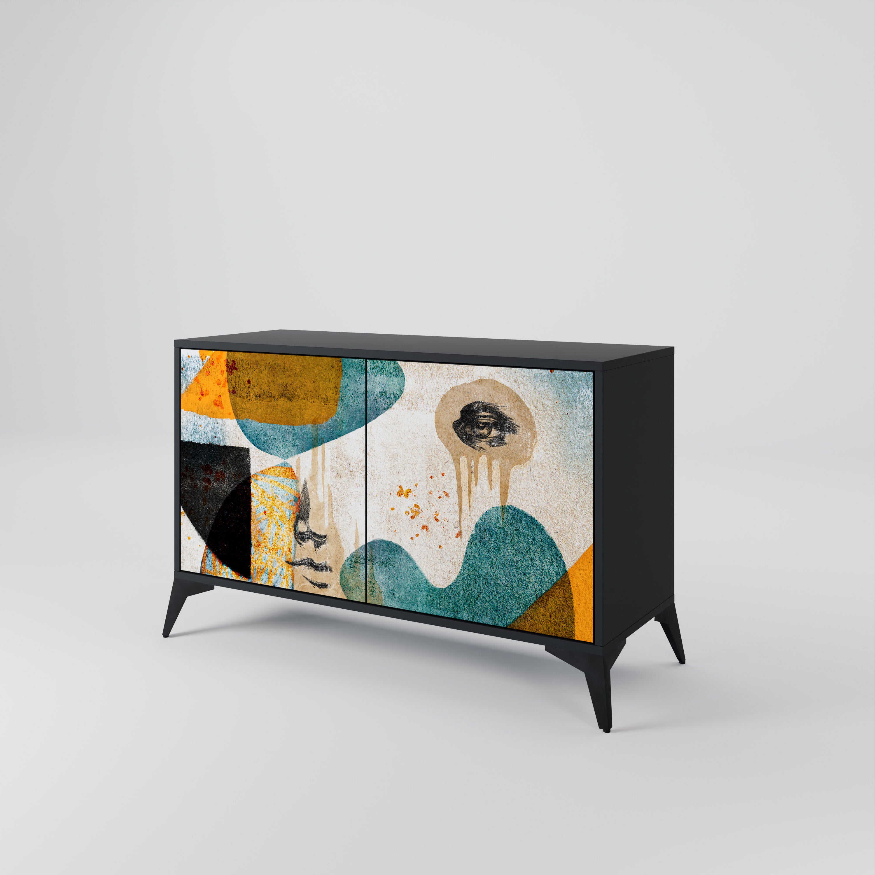 ABSTRACT FACES 2-türiges Sideboard