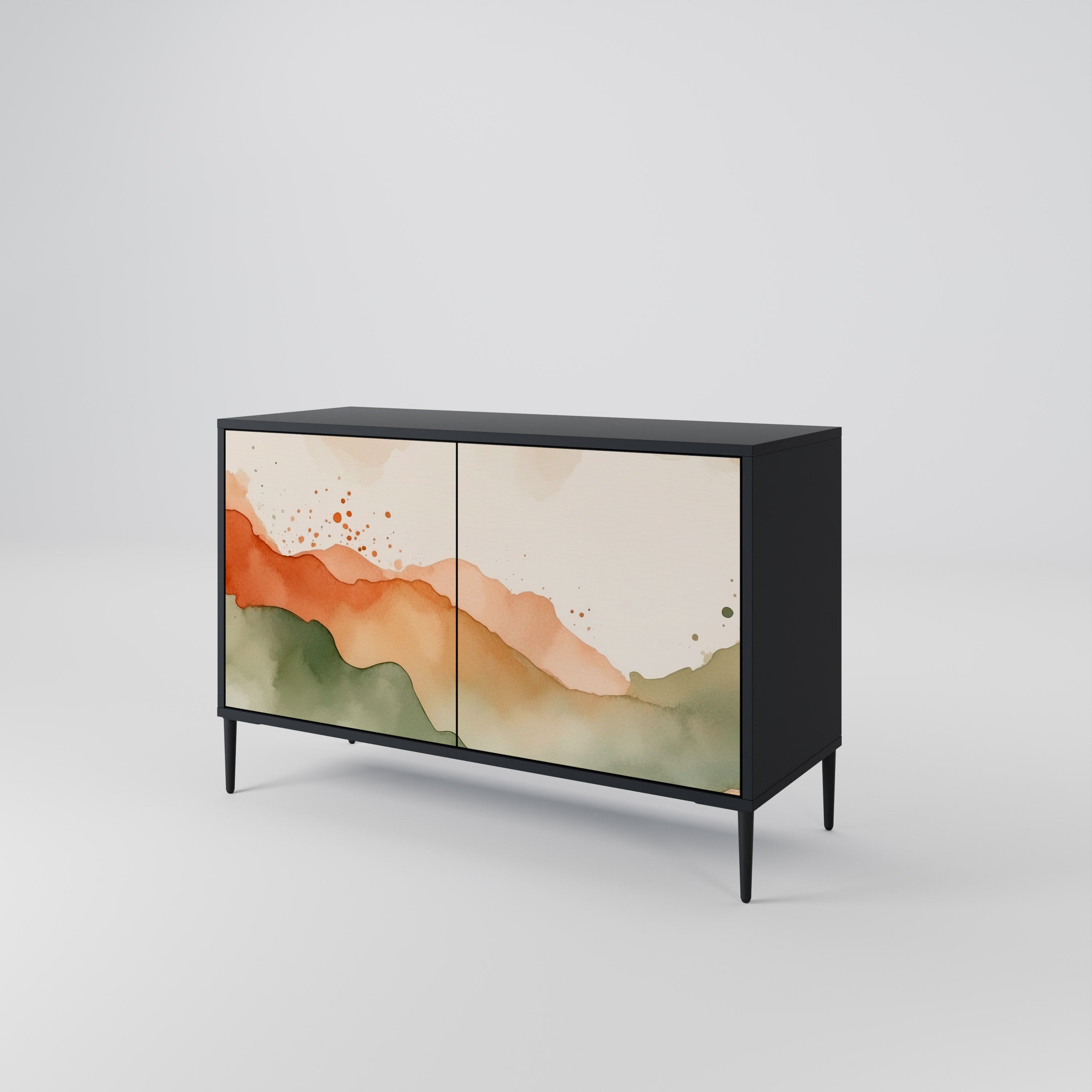 WATERCOLOUR PEAKS 2-türiges Sideboard